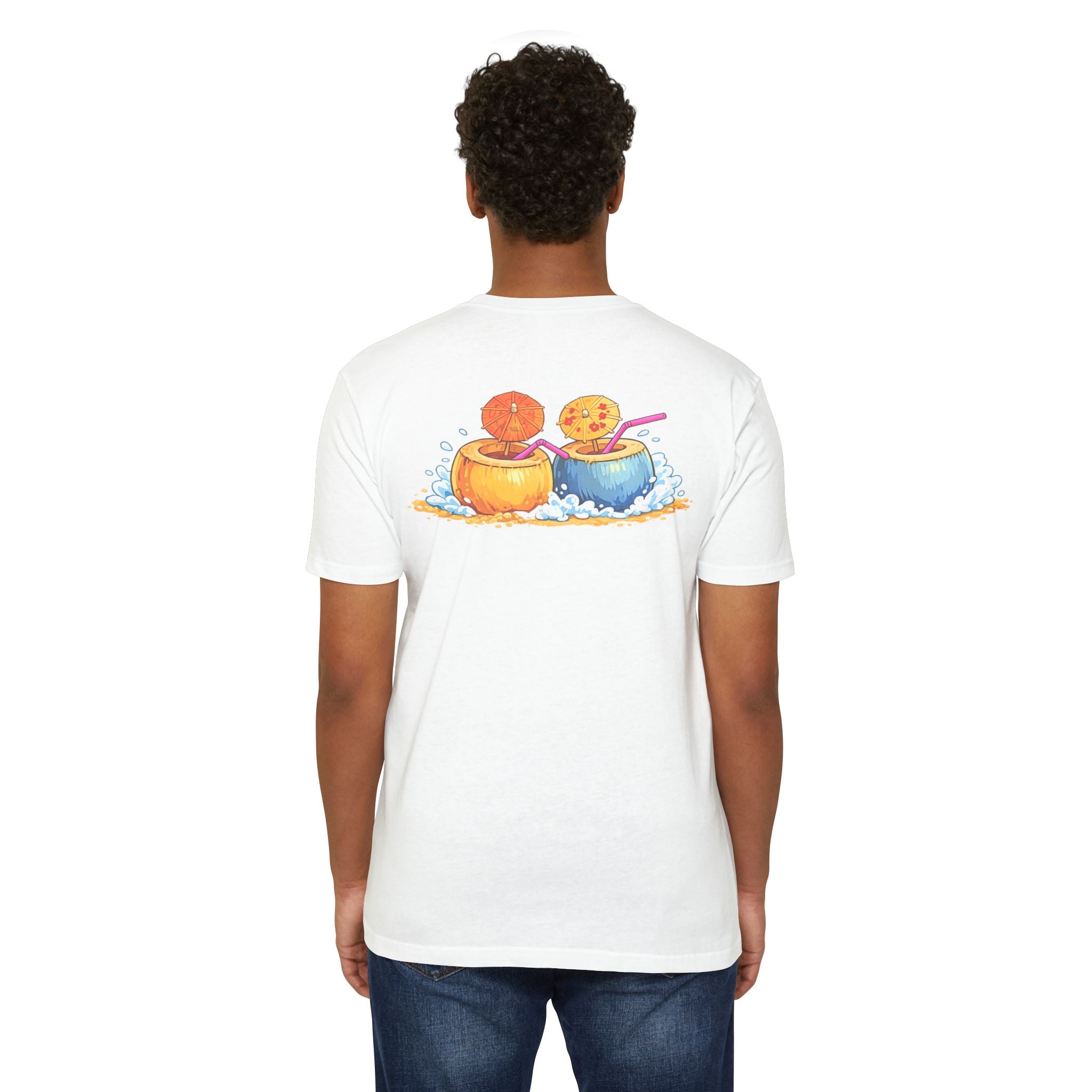 "Beaches, Vacations, & Good Drinks" Tropical Drink Tee