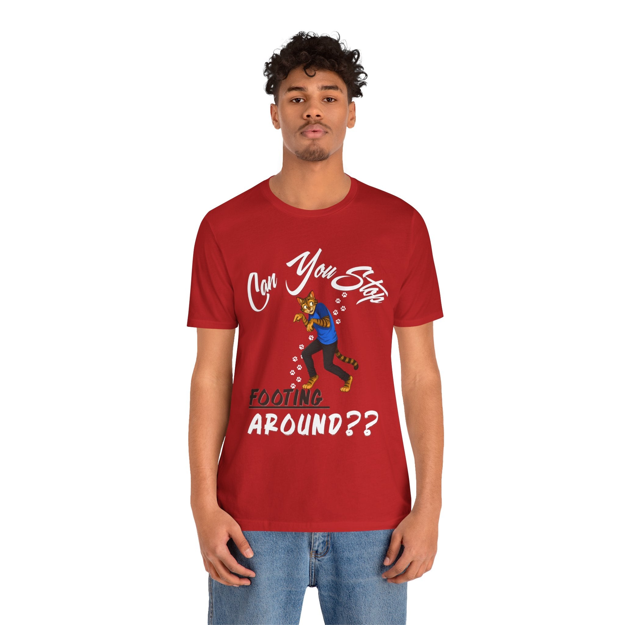 Can You Stop "P" Footing Around??” — Funny Paw Print Tee