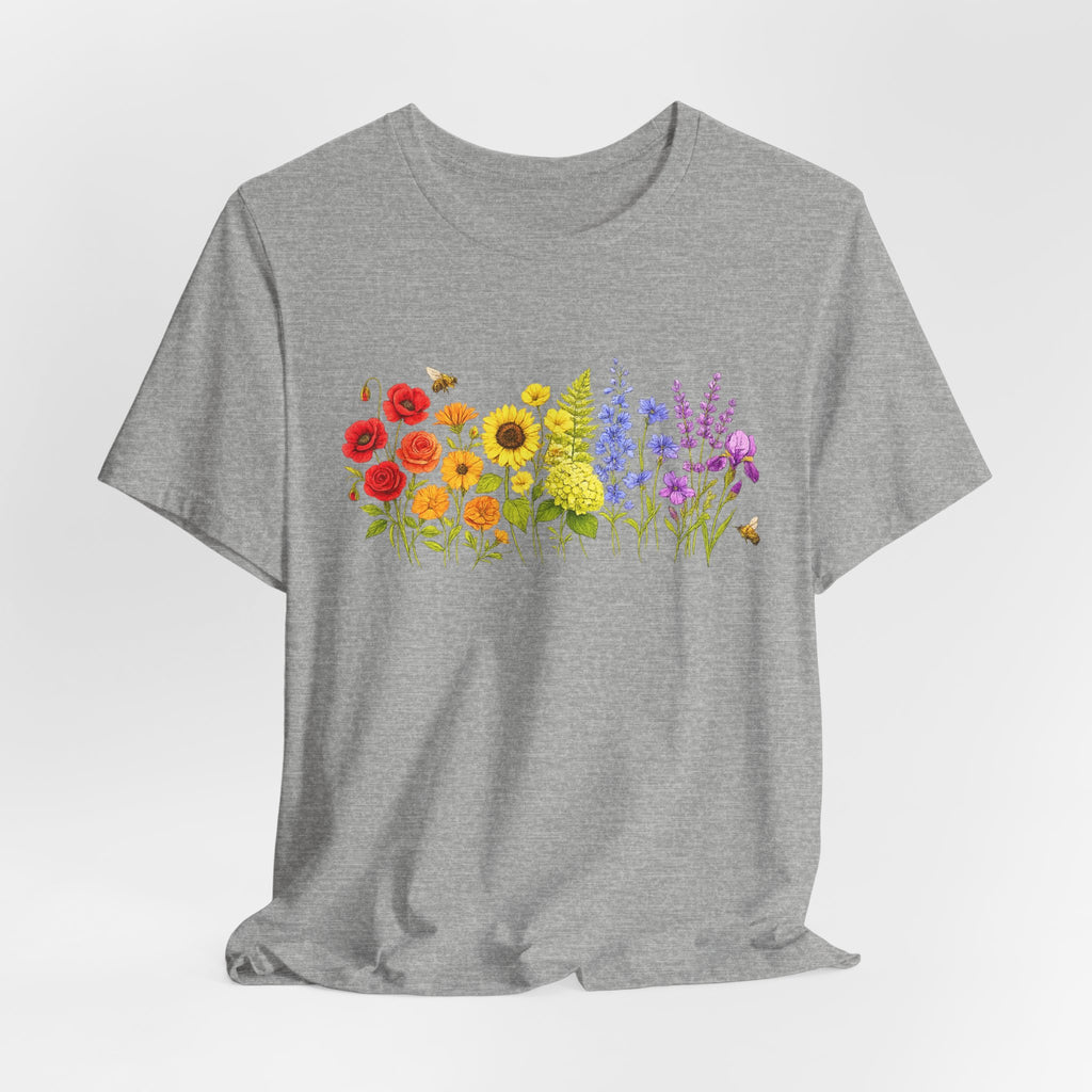 Wildflower Row Floral Garden Graphic T-Shirt