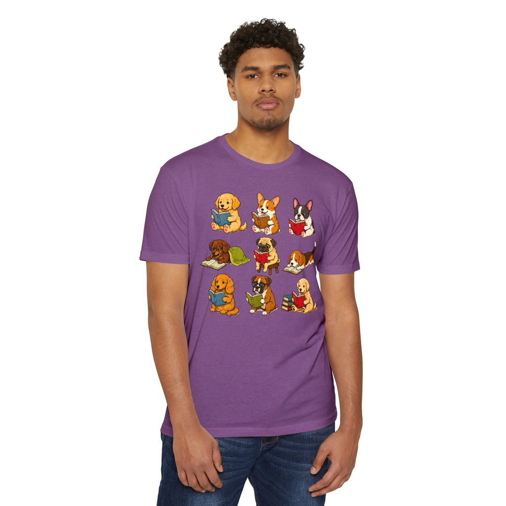 Cute Puppies Reading Dogs T-Shirt