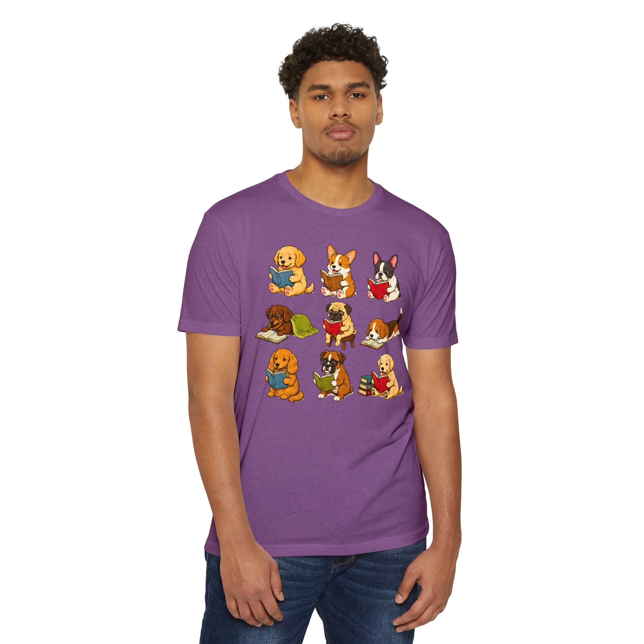 Cute Puppies Reading Dogs T-Shirt