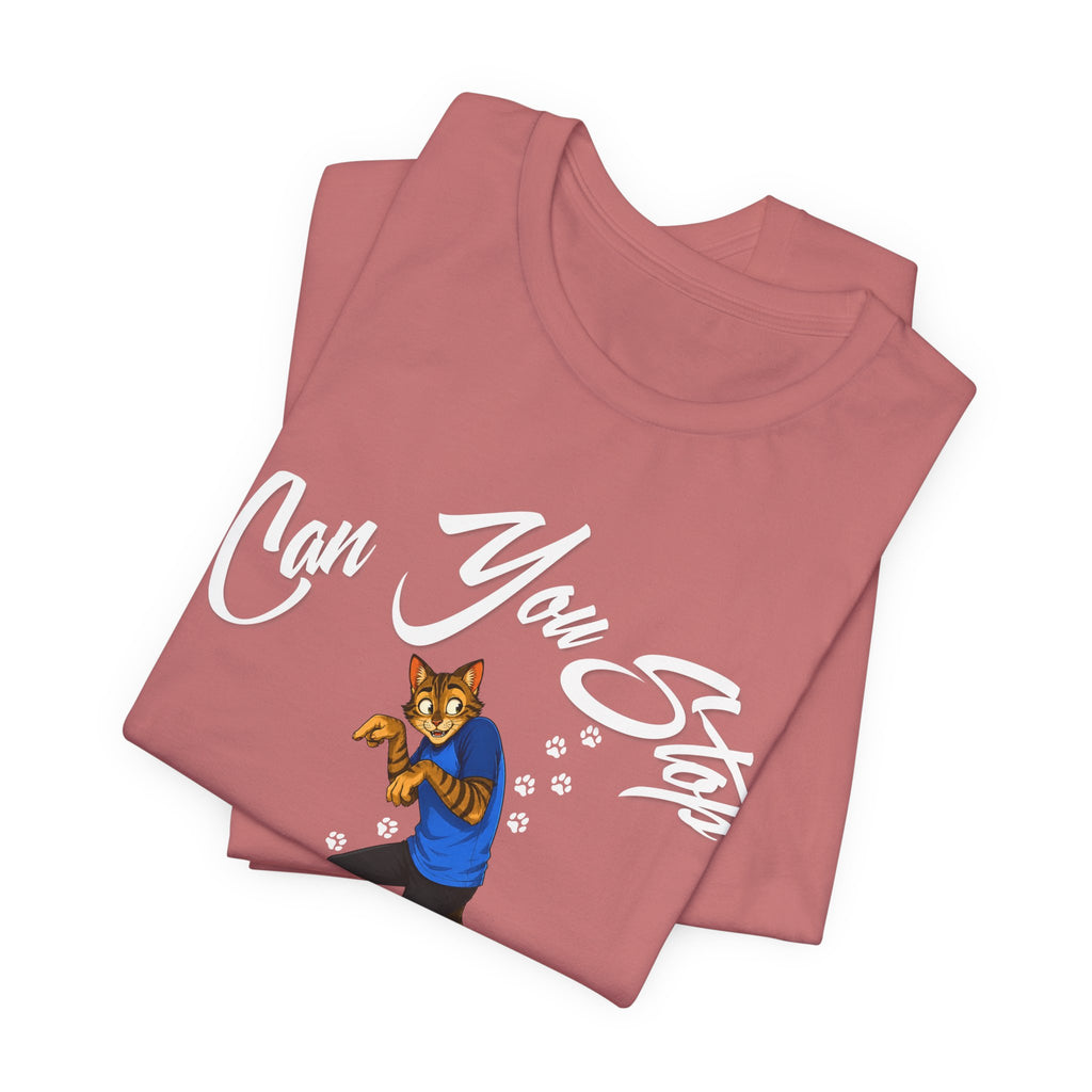 Can You Stop "P" Footing Around??” — Funny Paw Print Tee