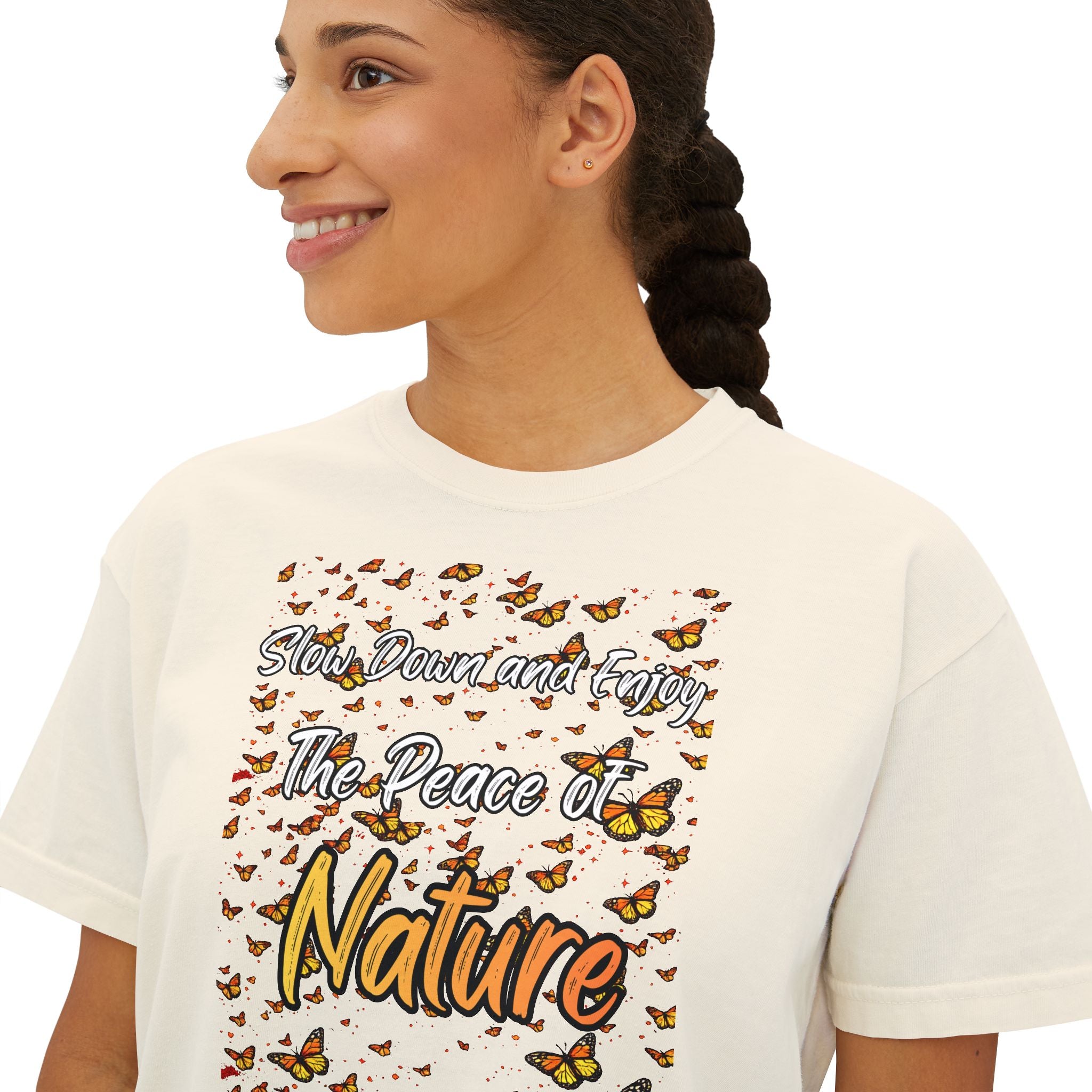 Enjoy The Peace of Nature Women’s Boxy T-Shirt