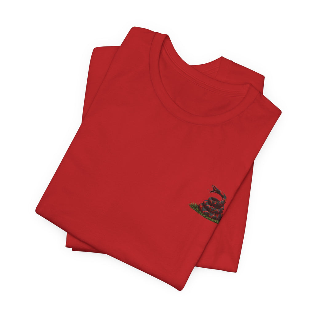 Don't Tread On Me Unisex Jersey Short Sleeve Tee Red and Black