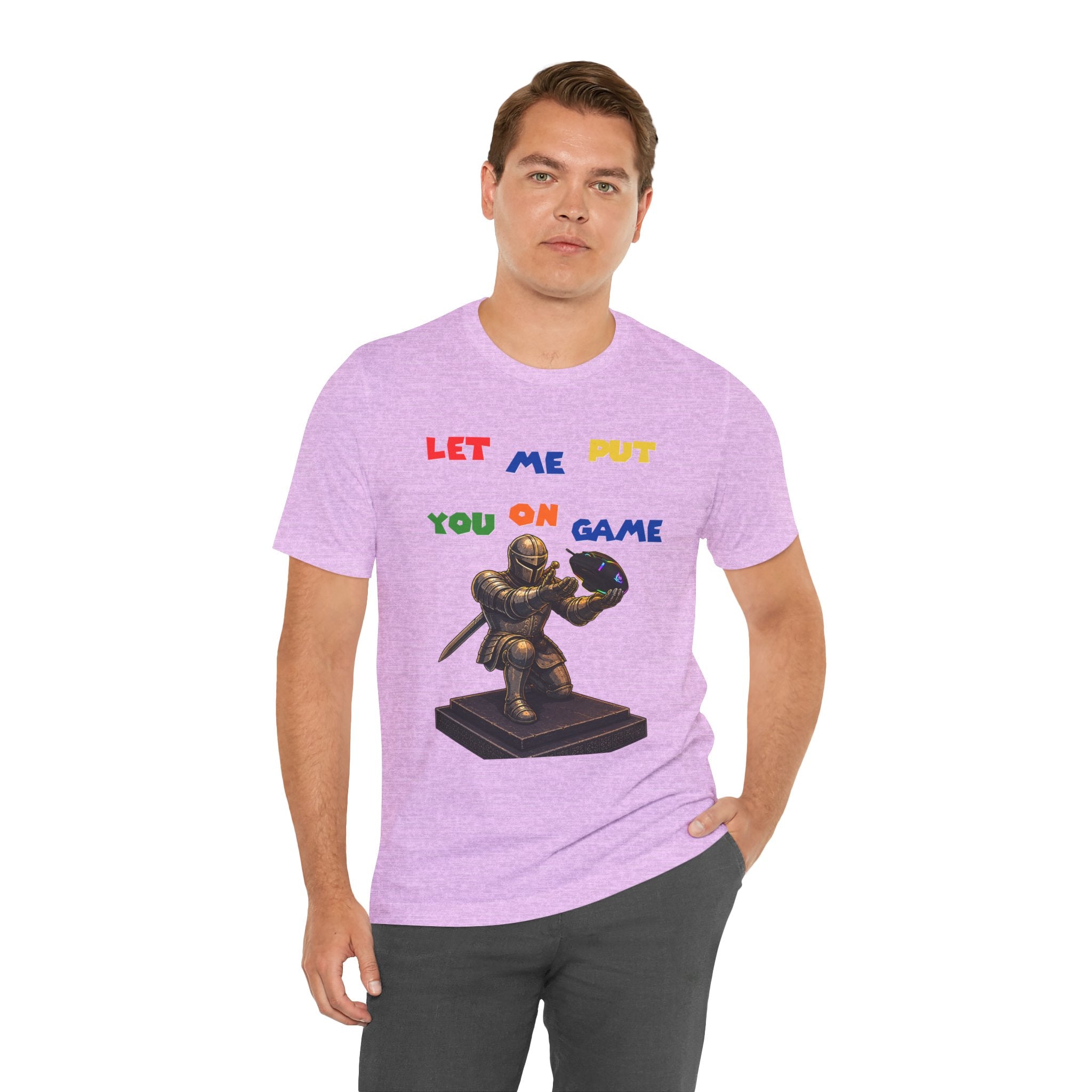 "Let Me Put You On Game" PC Mouse— Retro Gamer Knight Graphic Tee