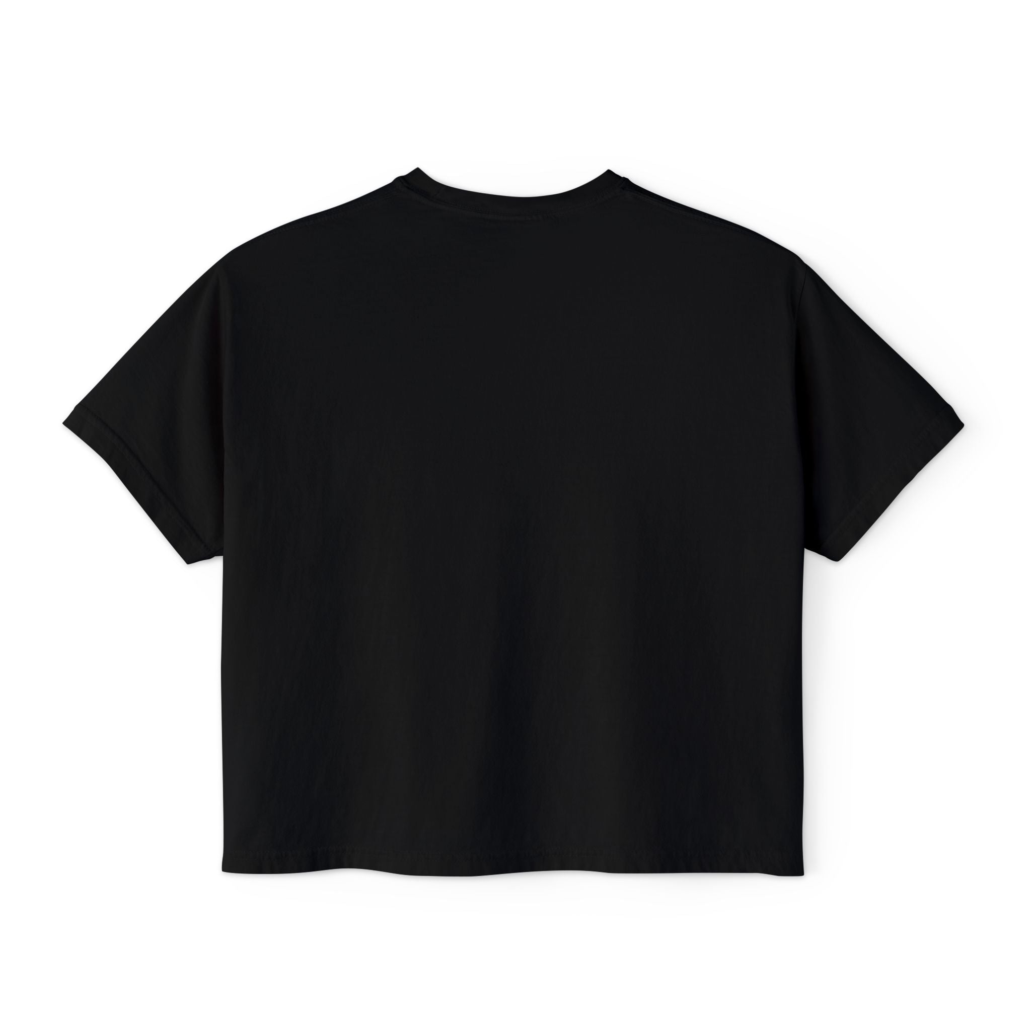 Women's Boxy Tee — 'Ok Ok I'm Up' Retro Floral Graphic Crop Top