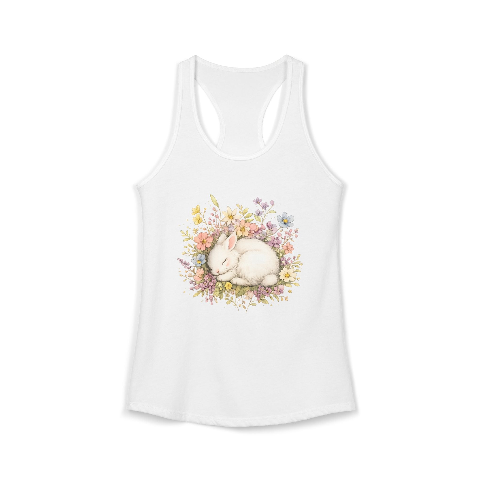 Women's Cute Bunny Ideal Racerback Tank