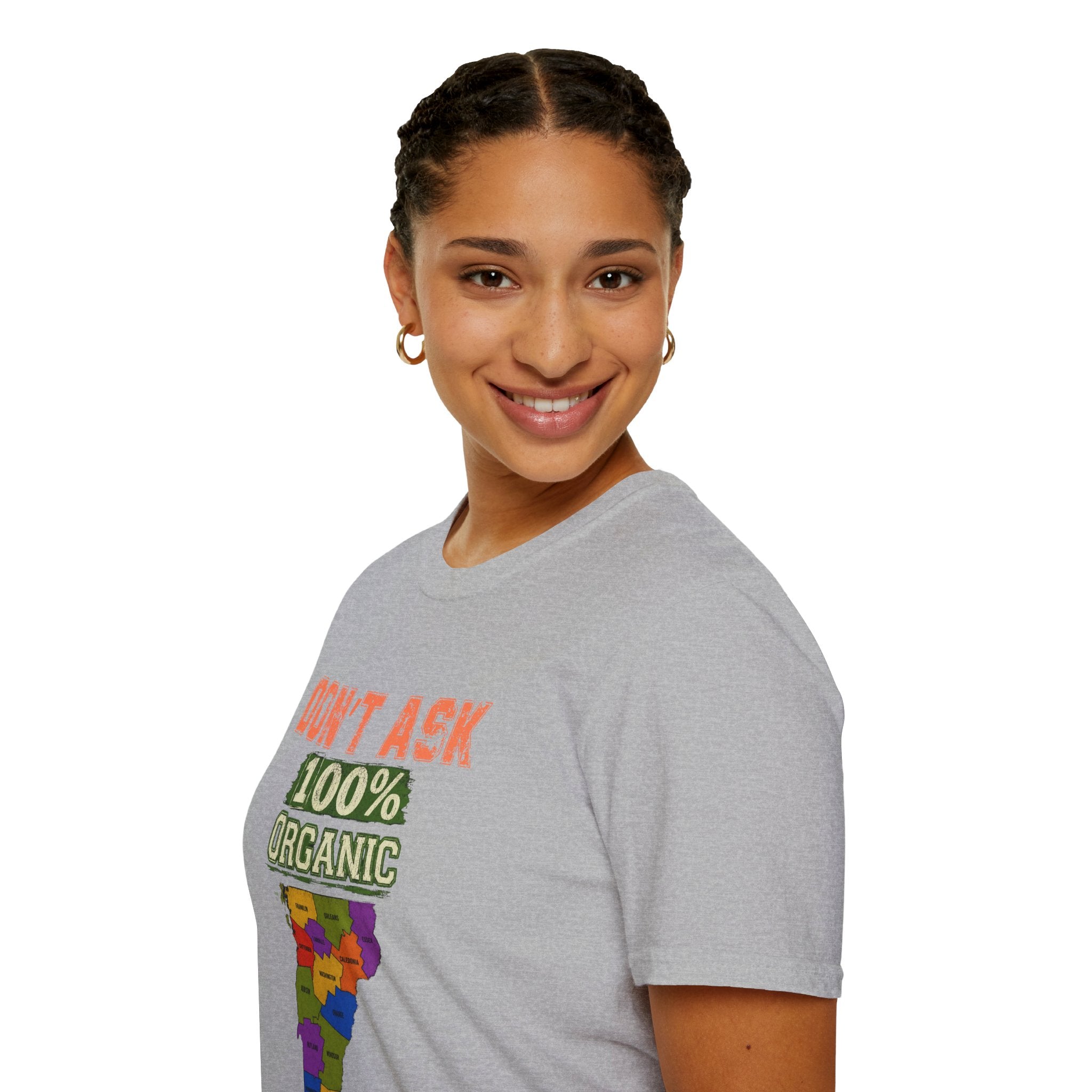 Don't Ask 100% Organic T-Shirt — Vermont Pride State Map Tee
