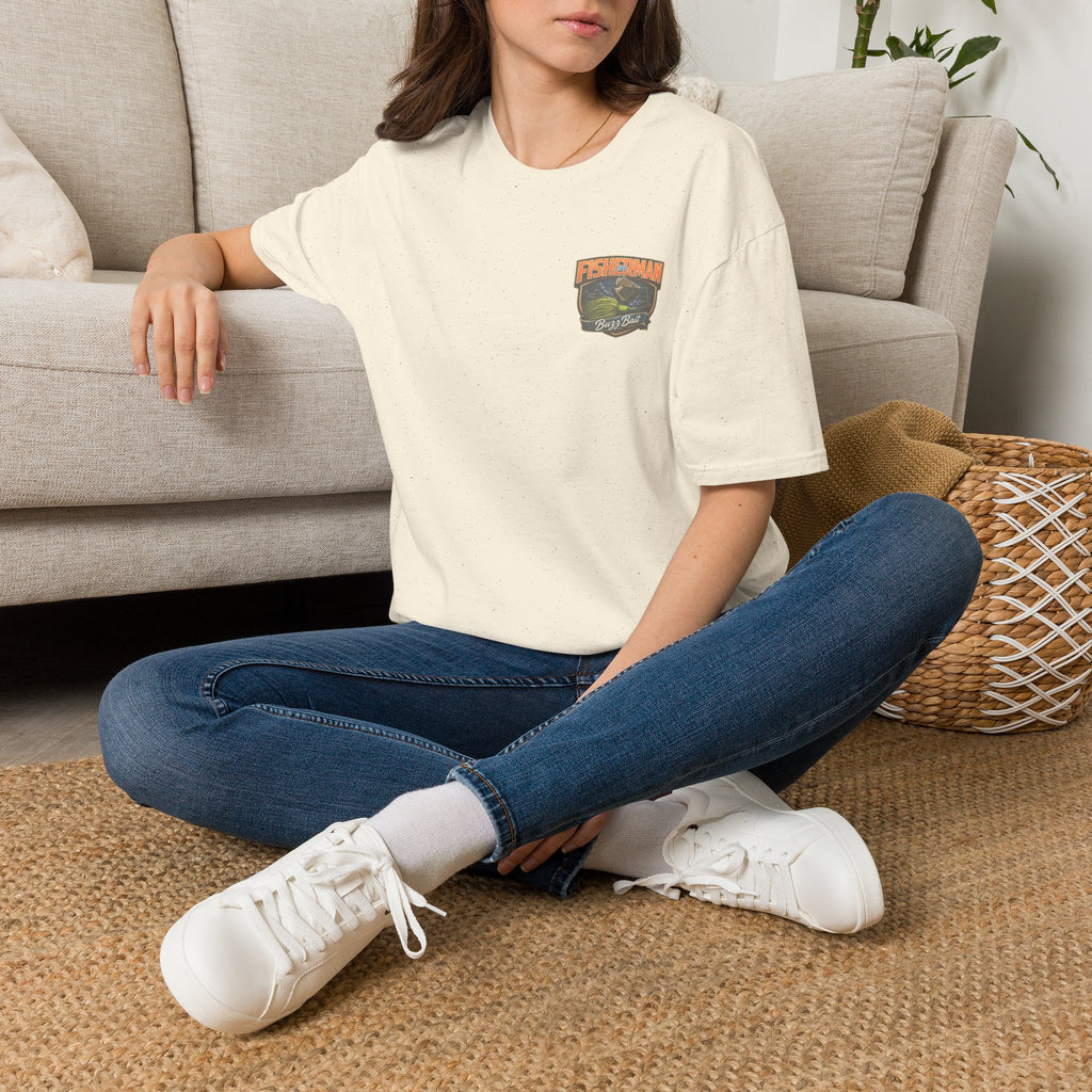 Fisherman Badge T-Shirt — Retro Bass Boat Fishing Tee
