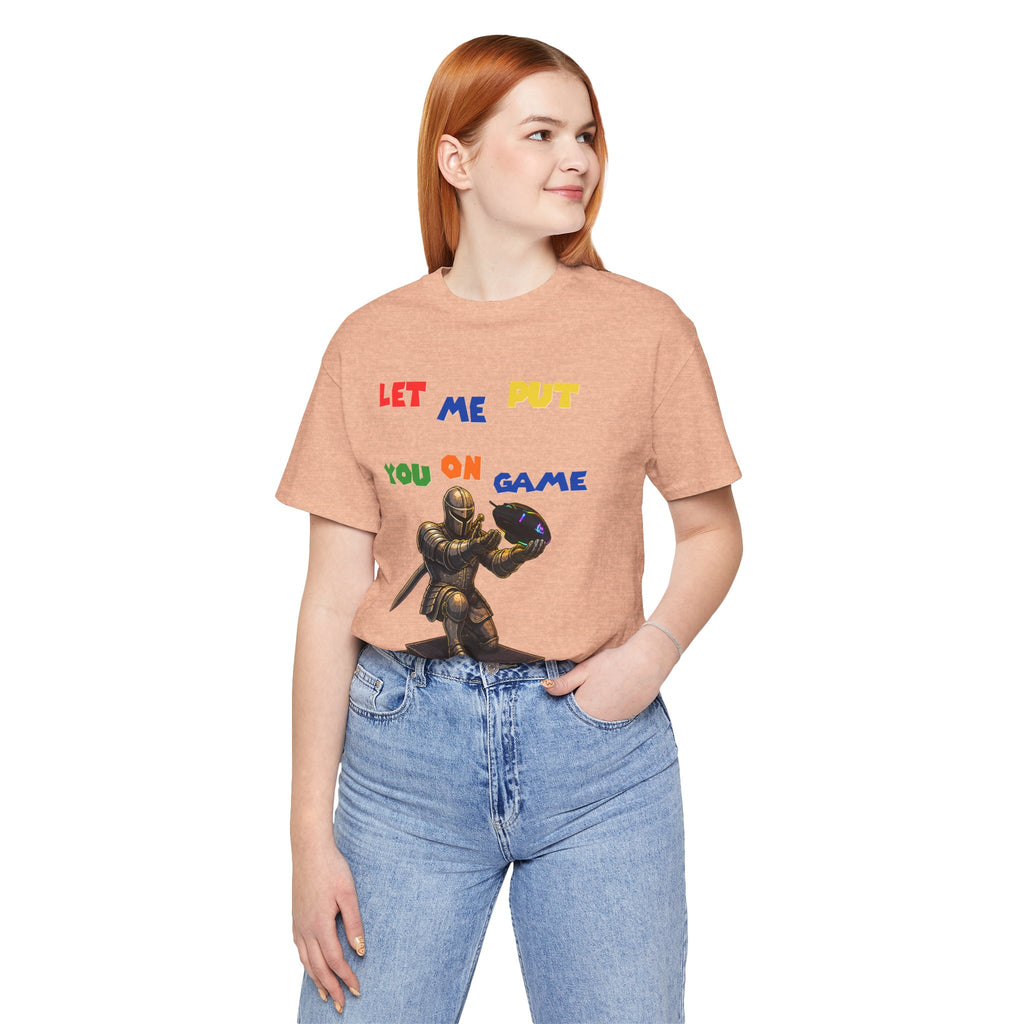 "Let Me Put You On Game" PC Mouse— Retro Gamer Knight Graphic Tee