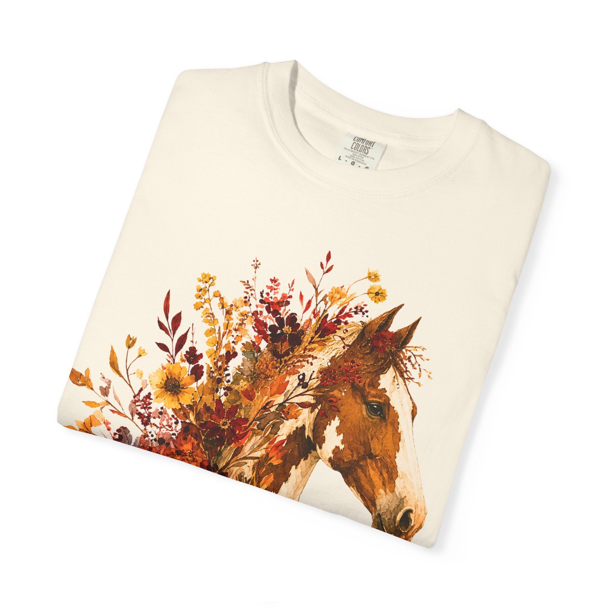 Autumn Sunflower Horse Head Tee