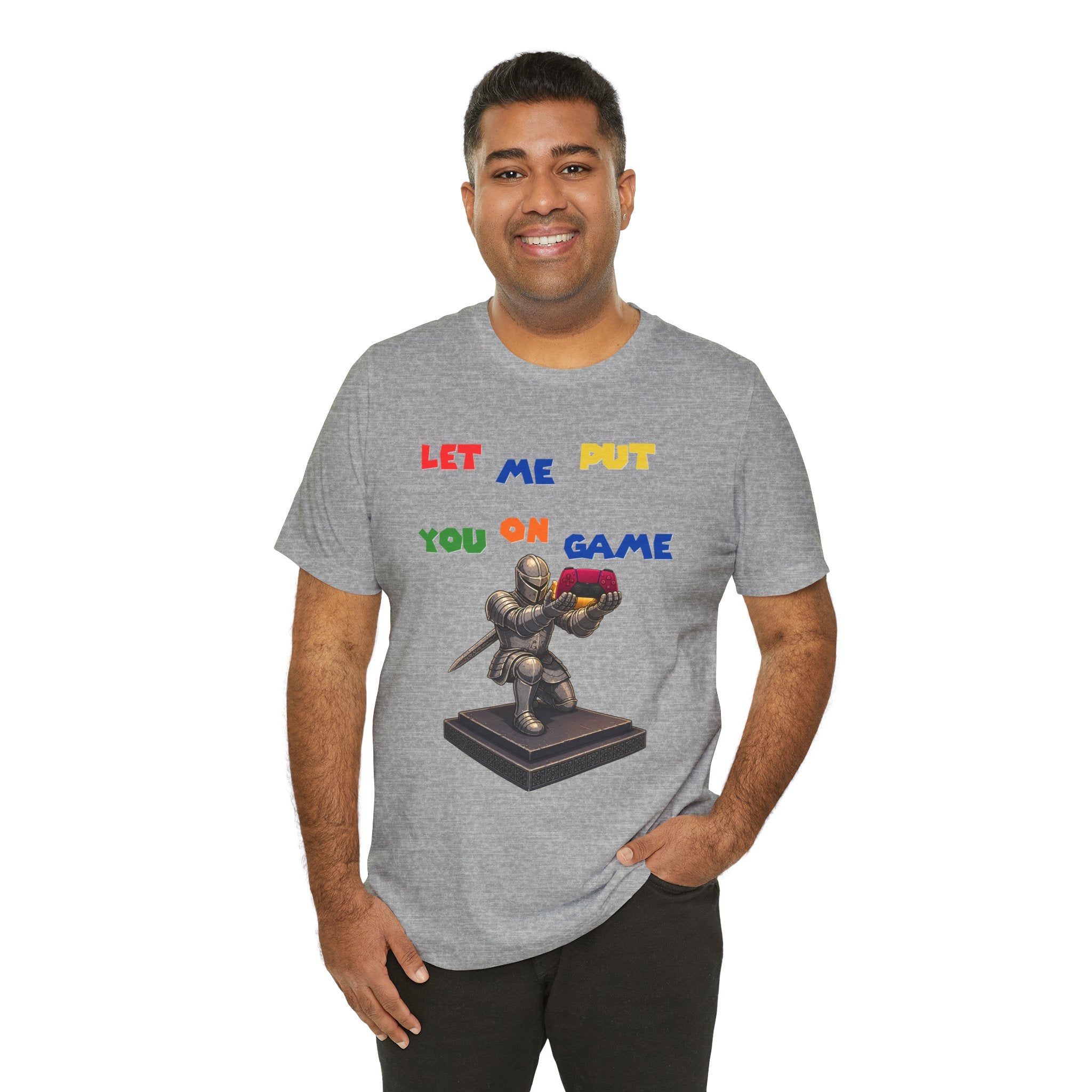 Let Me Put You On Game T-Shirt PS5 — Retro Gamer Knight Graphic Tee