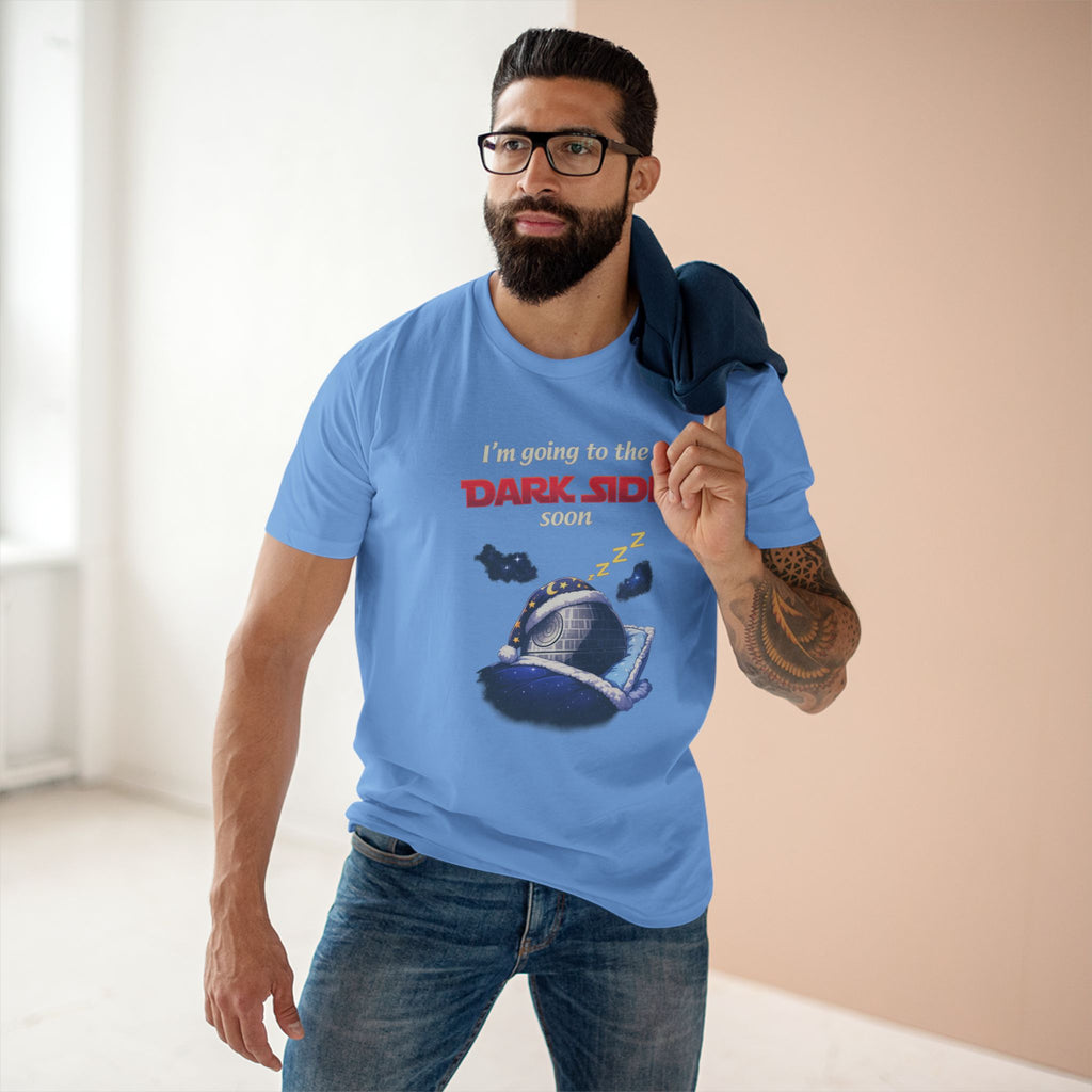 Dark Side Tee — "I'm Going to the Dark Side (Good)" Retro Sleepy Death Star T‑Shirt