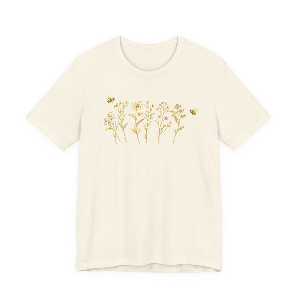 Gold Wildflower Graphic T-Shirt