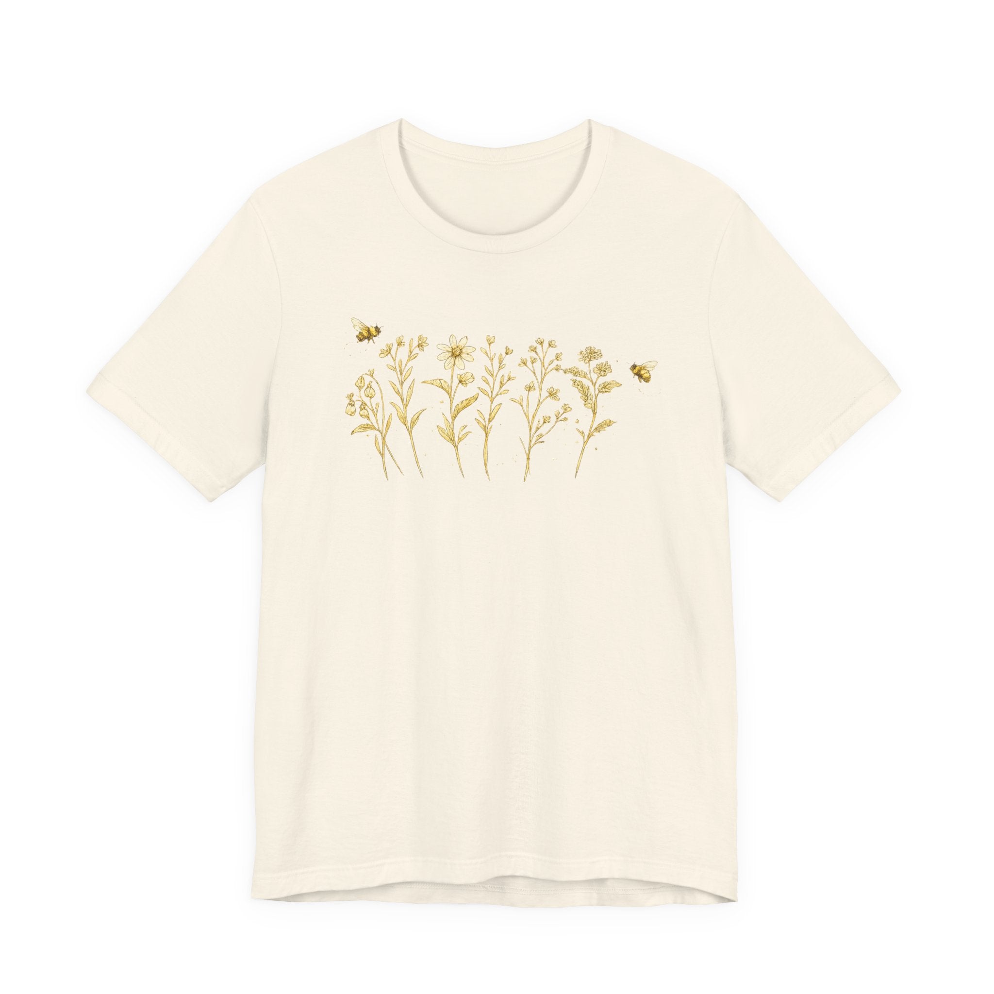 Gold Wildflower Graphic T-Shirt