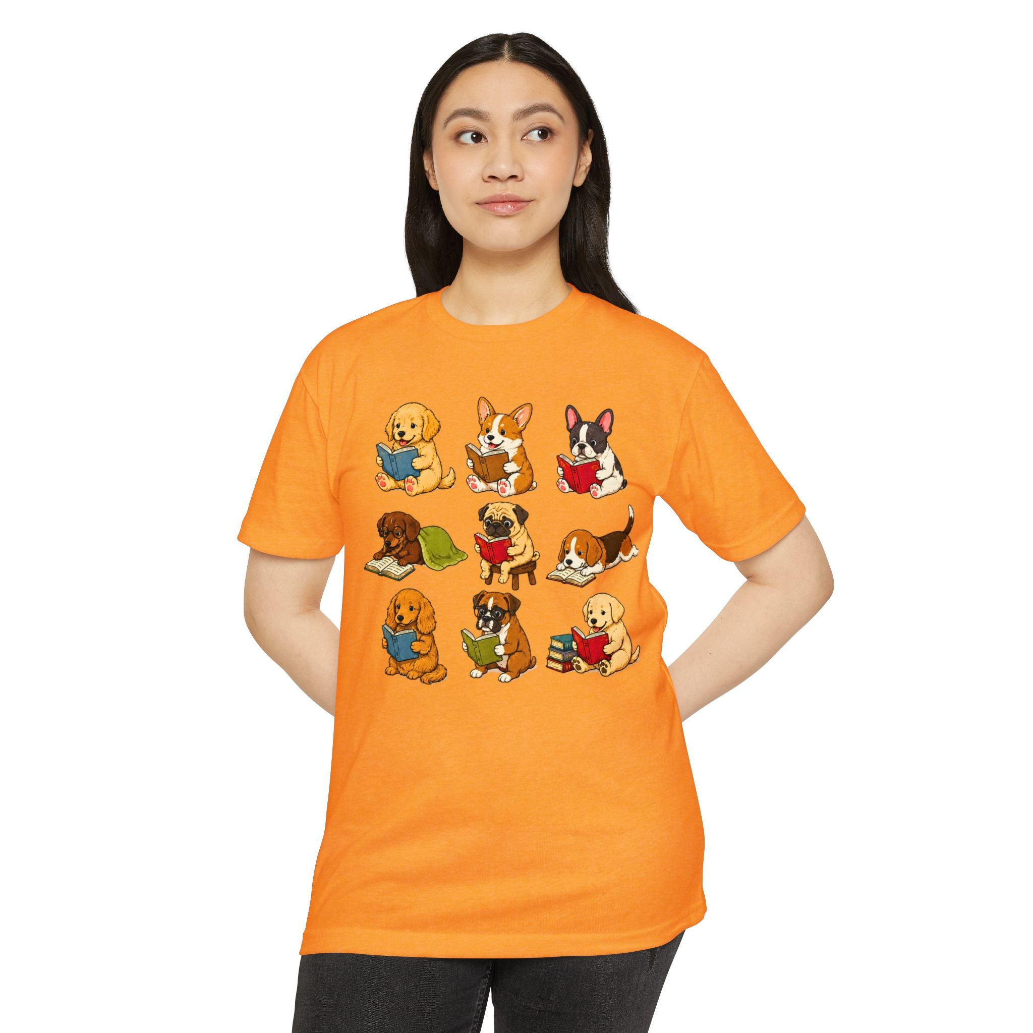 Cute Puppies Reading Dogs T-Shirt