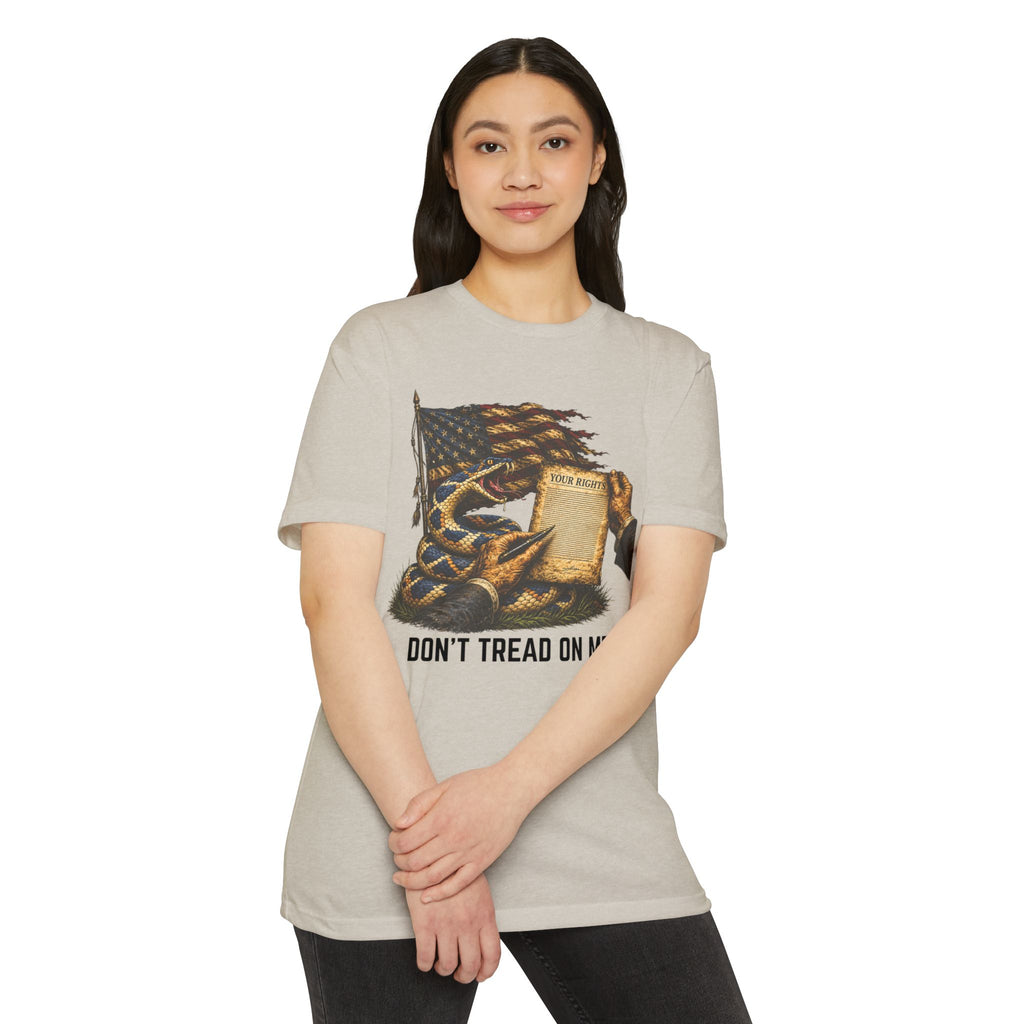 Don't Tread On Me T-Shirt - Flag & Constitution Graphic