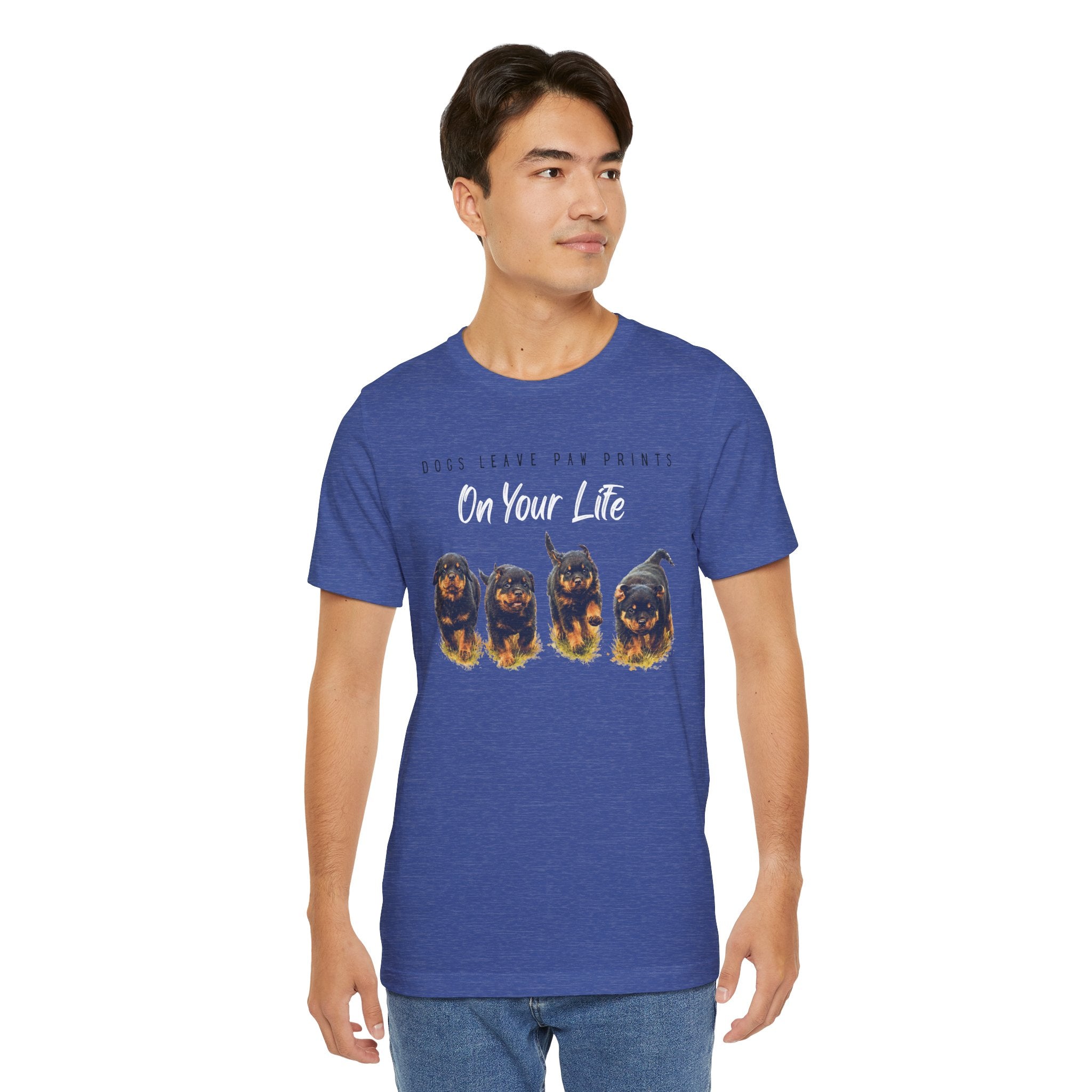 "Dogs Leave Paw Prints on Your Life" Puppies Tee Shirt