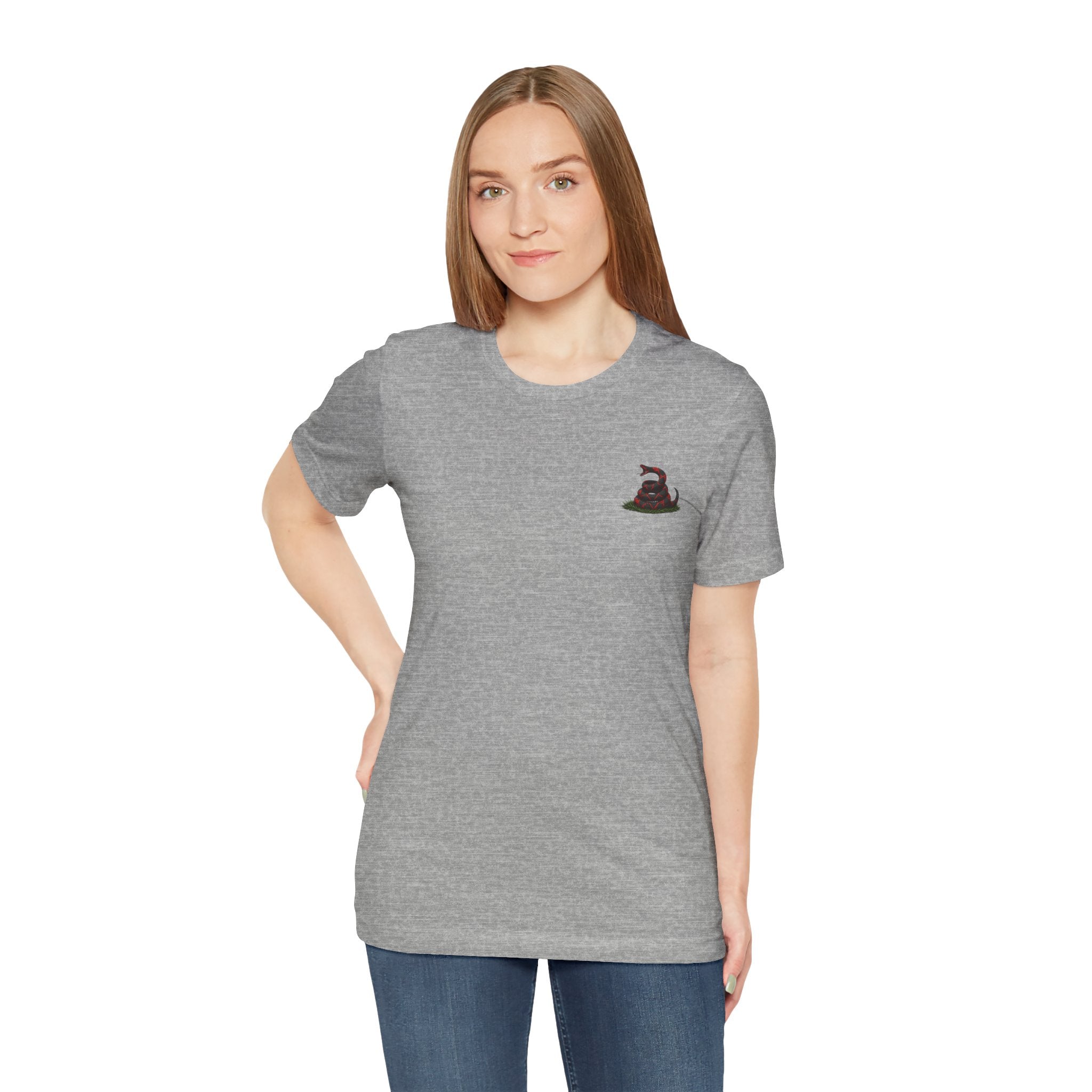 Don't Tread On Me Unisex Jersey Short Sleeve Tee Red and Black