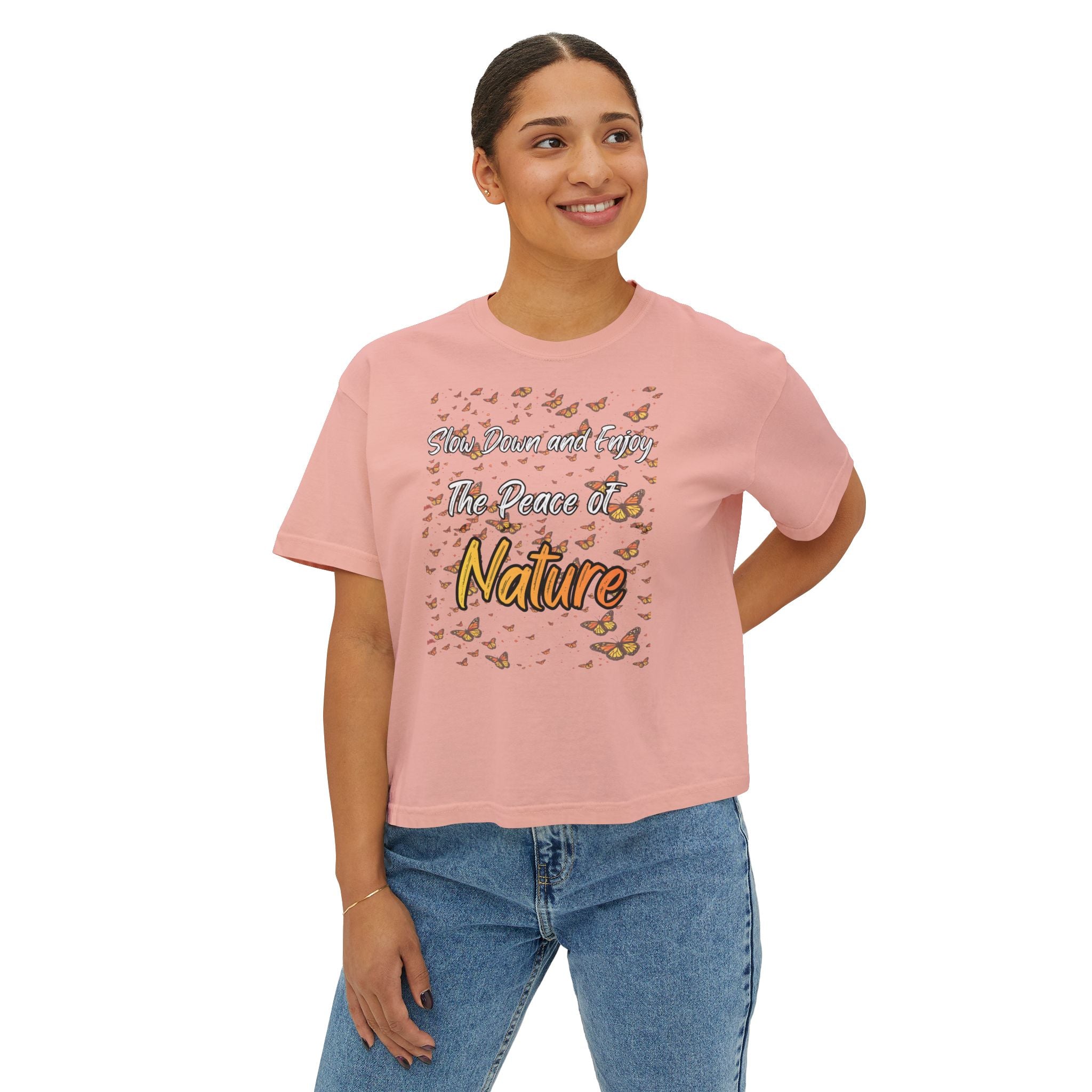 Enjoy The Peace of Nature Women’s Boxy T-Shirt
