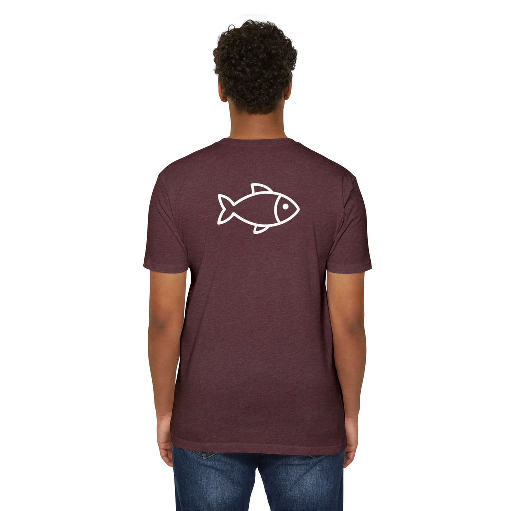 Retro Fish Reading  T-Shirt
