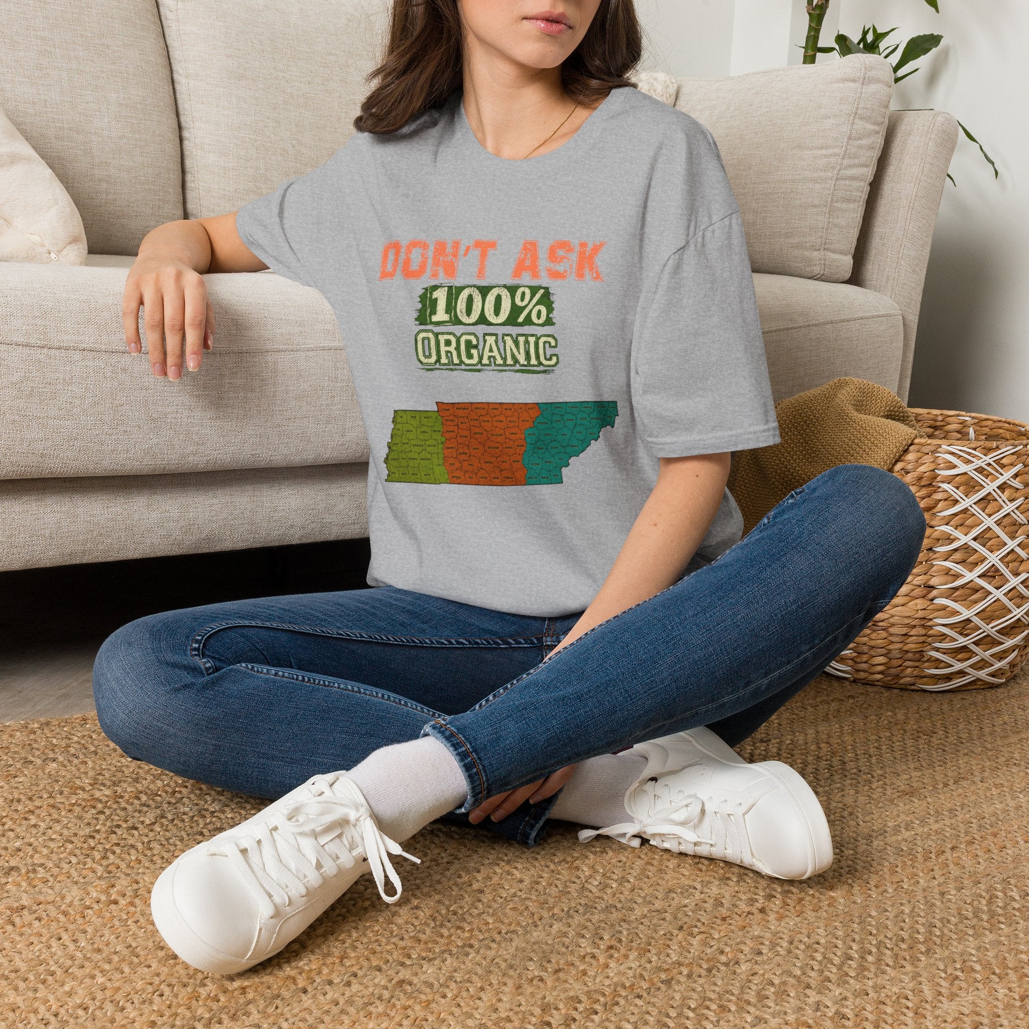 Don't Ask 100% Organic T-Shirt —  Tennessee Funny Natural/Adoption Pride Tee