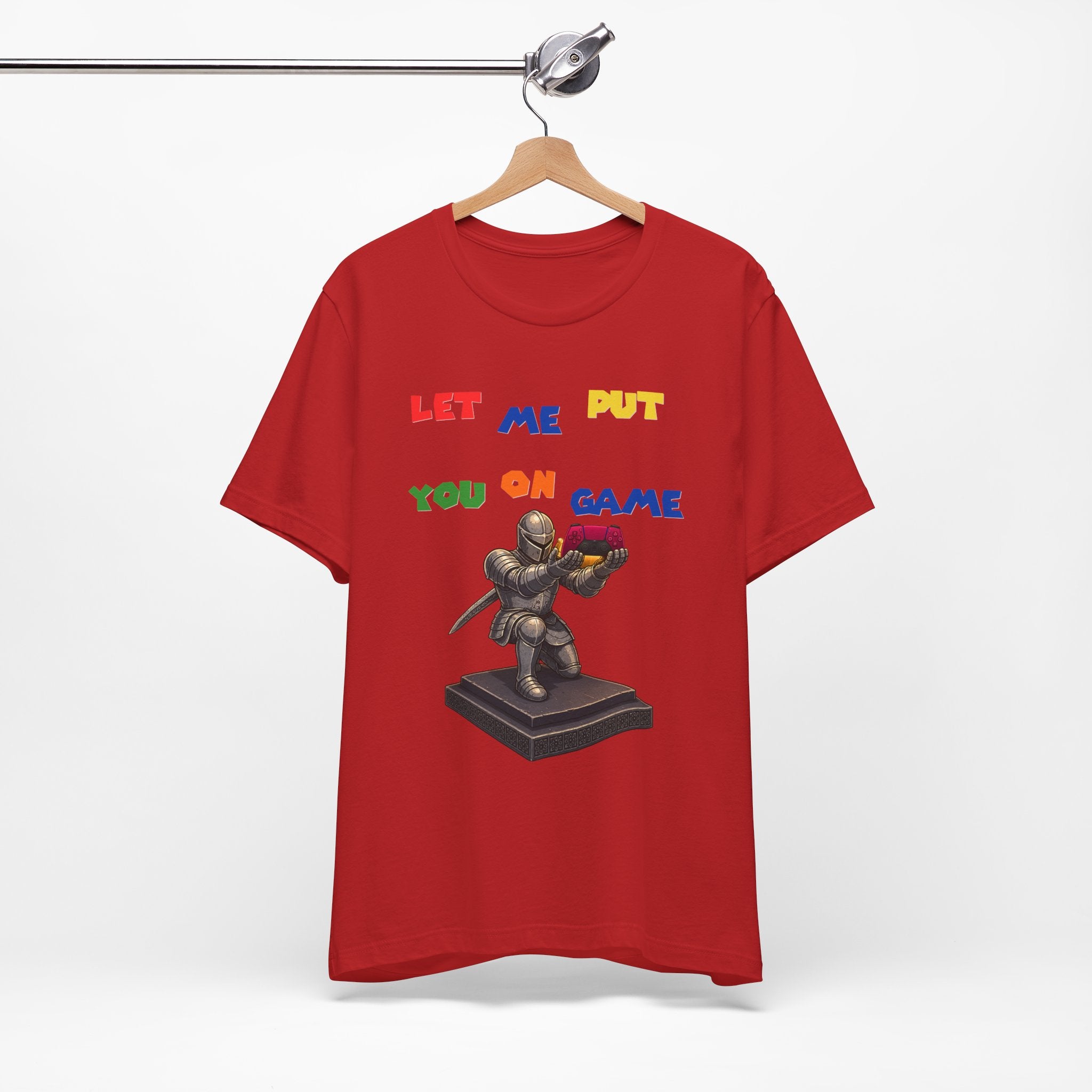Let Me Put You On Game T-Shirt PS5 — Retro Gamer Knight Graphic Tee