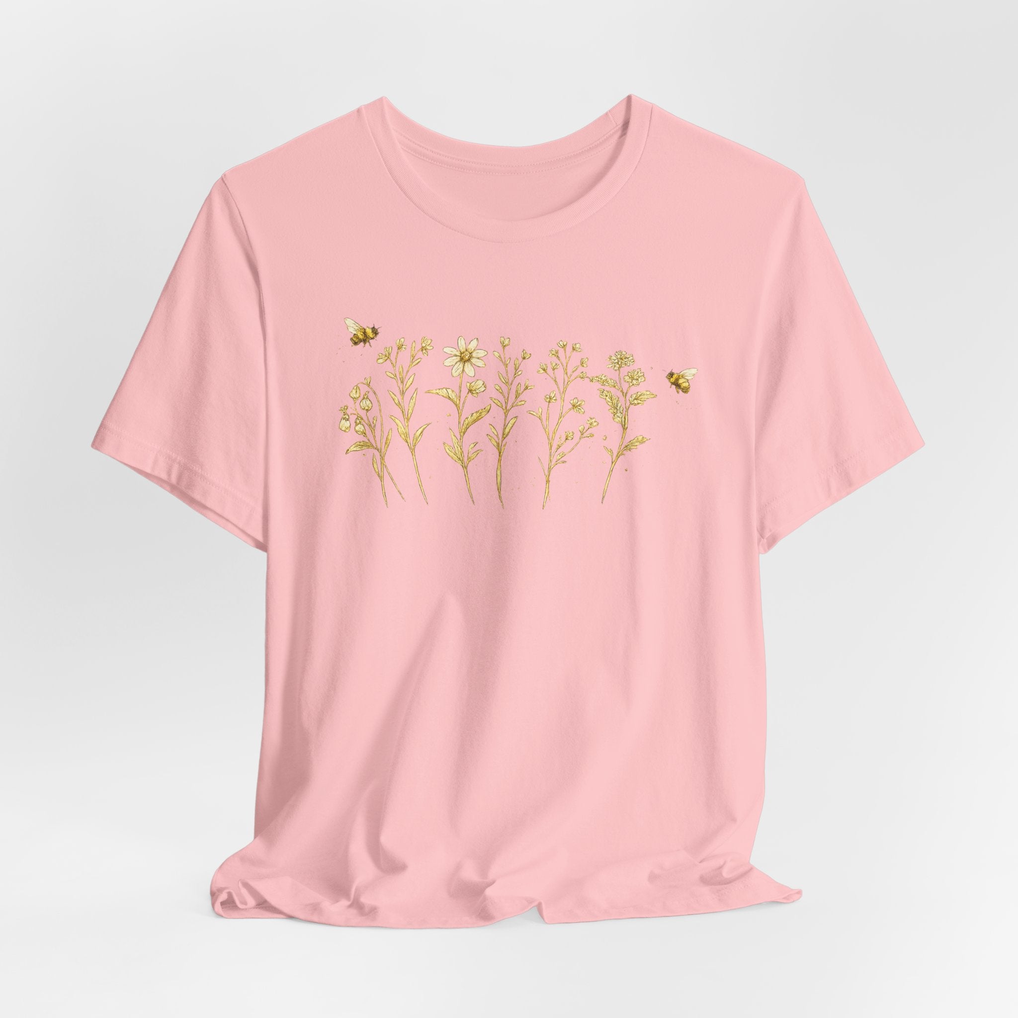 Gold Wildflower Graphic T-Shirt