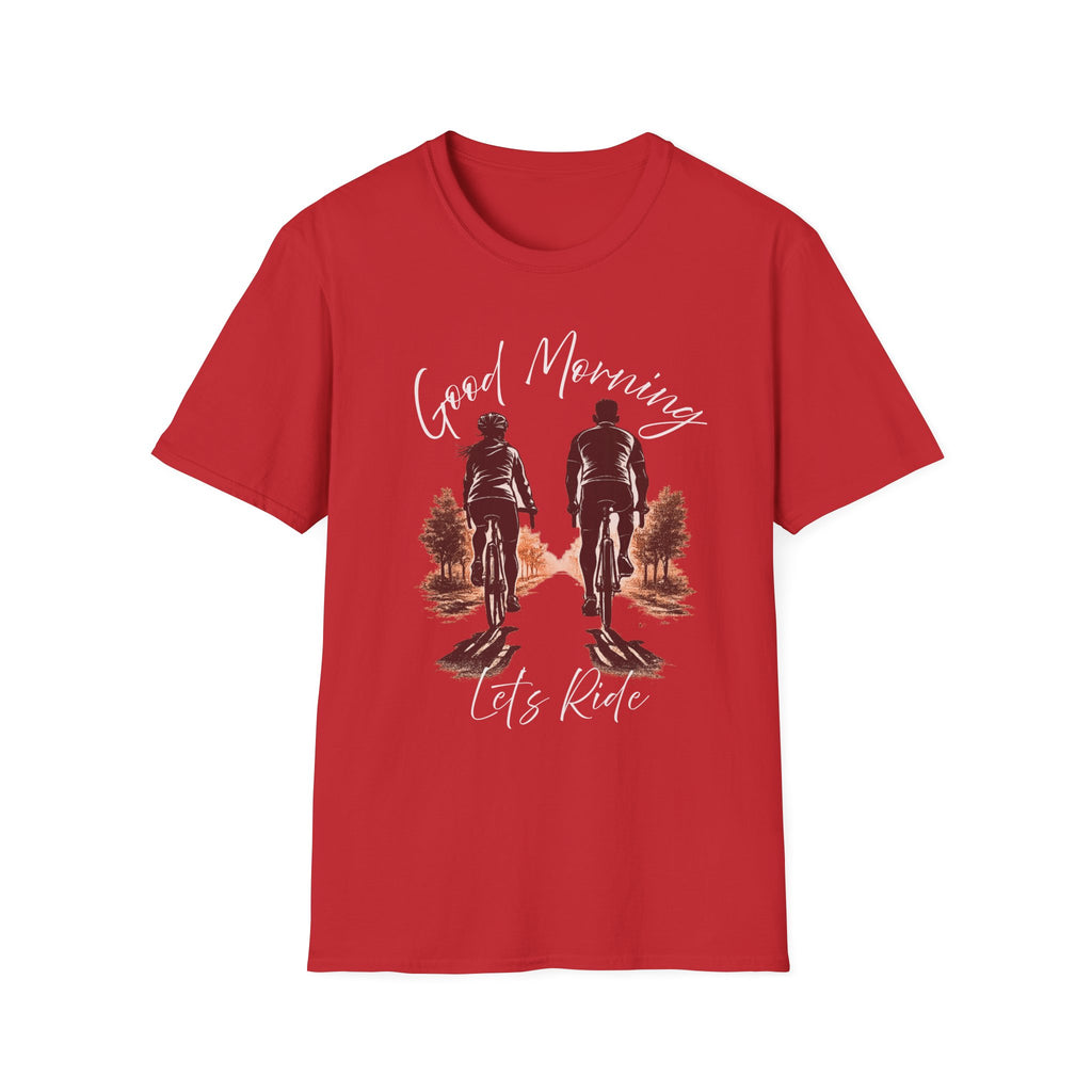Good Morning Let's Ride T-Shirt — Biker Couple Vintage Graphic Tee