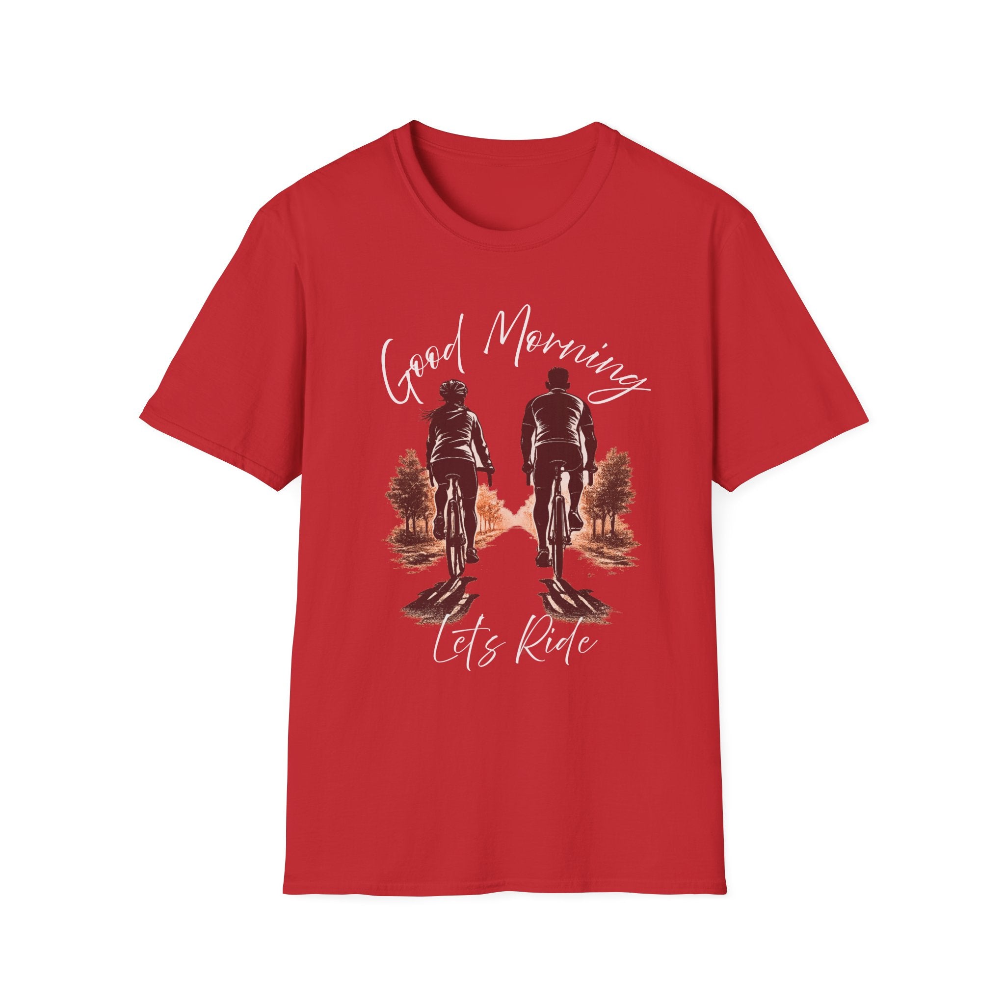 Good Morning Let's Ride T-Shirt — Biker Couple Vintage Graphic Tee