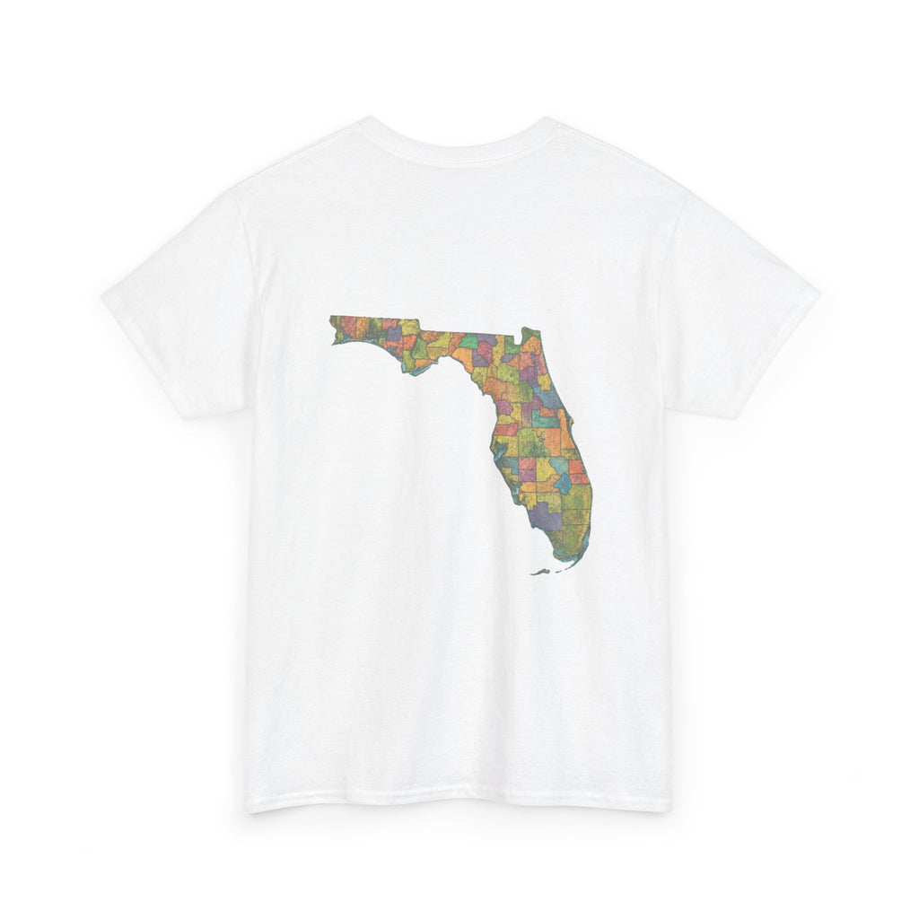 Florida Map Tee — “Don’t Ask, 100% Organic” Retro State Pride T-Shirt