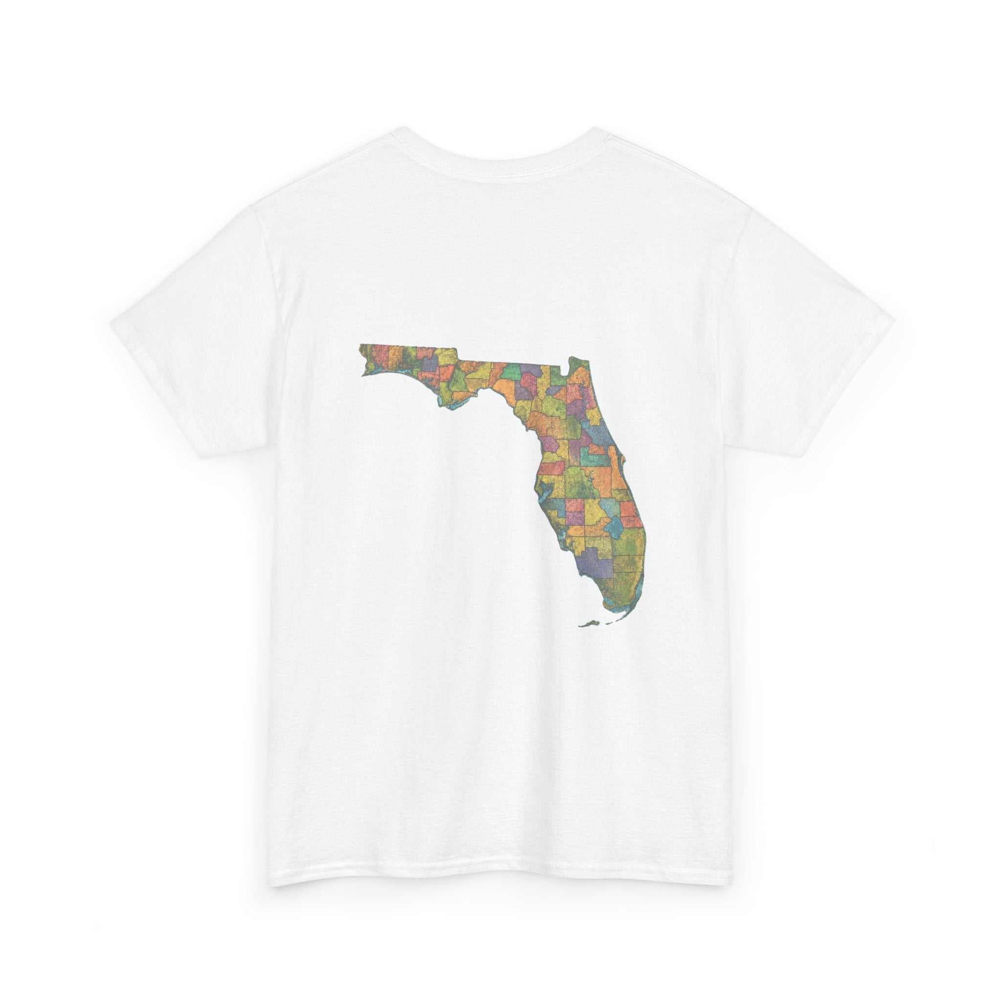 Florida Map Tee — “Don’t Ask, 100% Organic” Retro State Pride T-Shirt