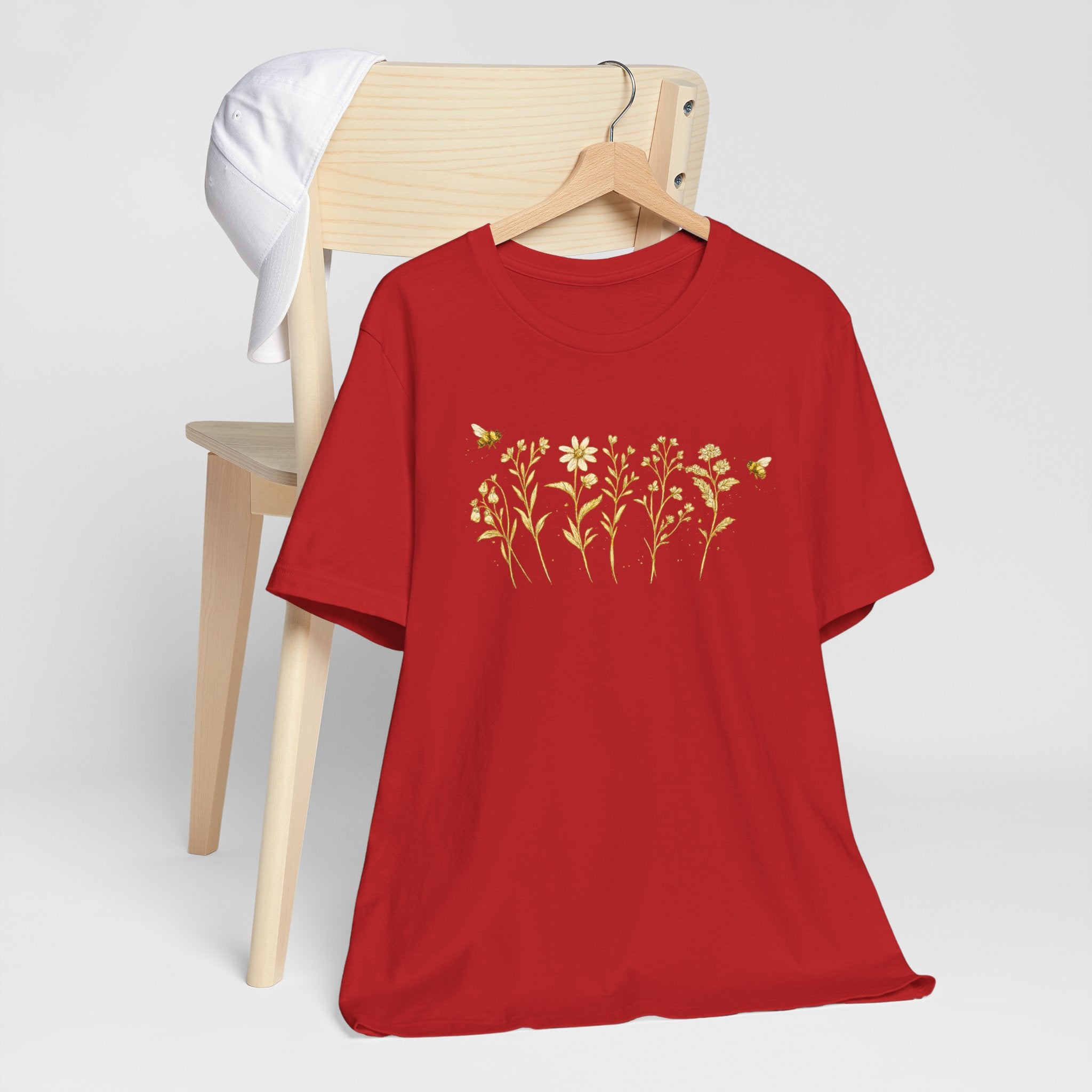 Gold Wildflower Graphic T-Shirt