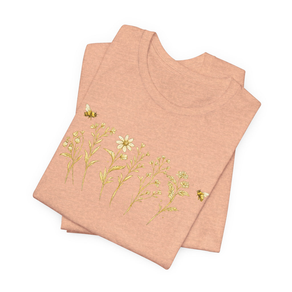 Gold Wildflower Graphic T-Shirt
