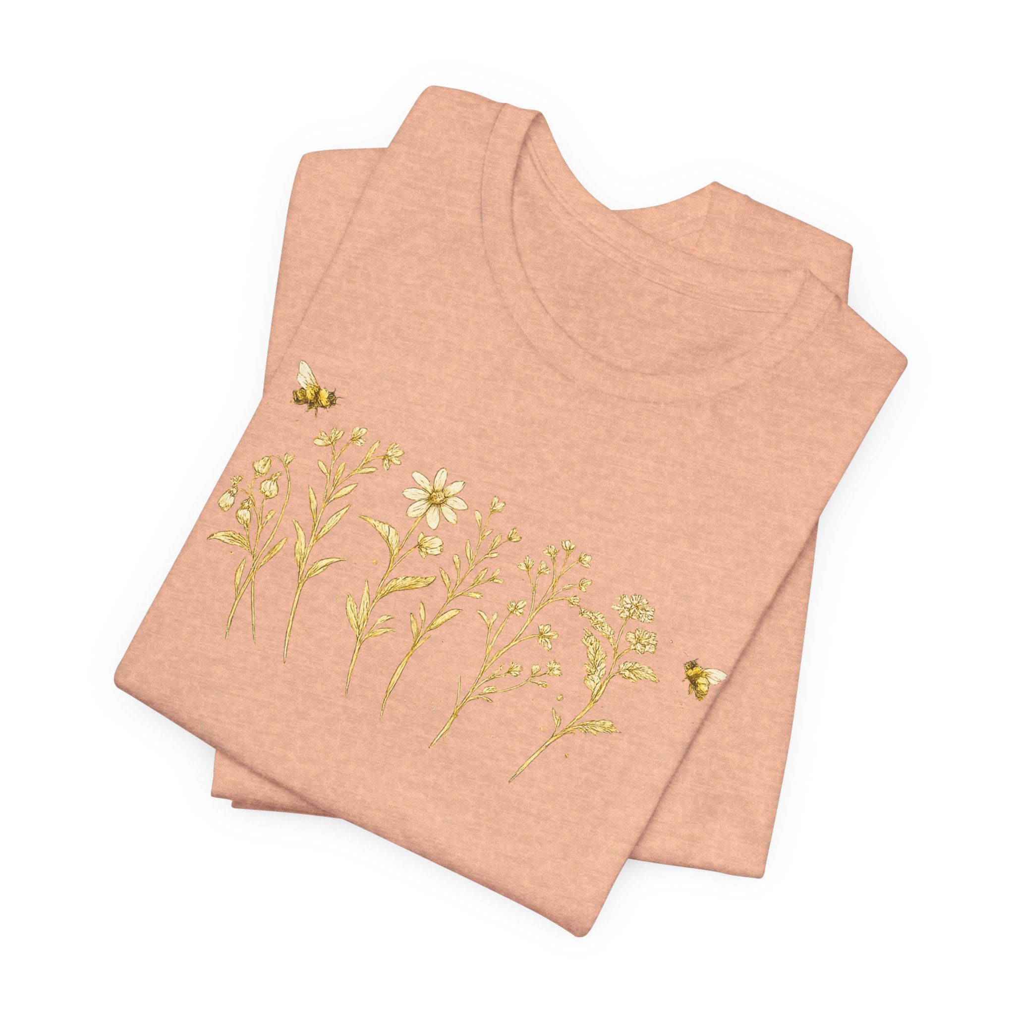 Gold Wildflower Graphic T-Shirt