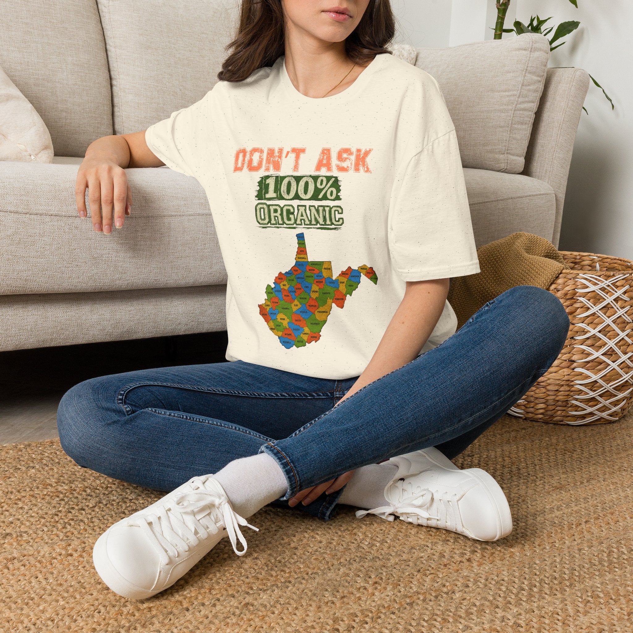 Don't Ask 100% Organic T-Shirt — West Virginia Pride Graphic Tee