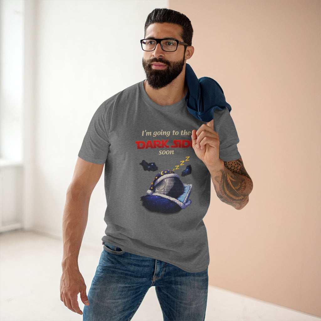 Dark Side Tee — "I'm Going to the Dark Side (Good)" Retro Sleepy Death Star T‑Shirt