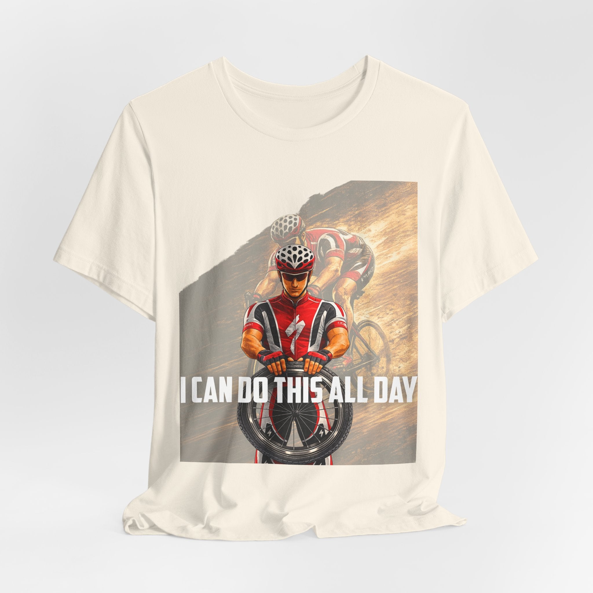 Cycling T‑Shirt — 'I Can Do This All Day' Motivational Road Bike Tee