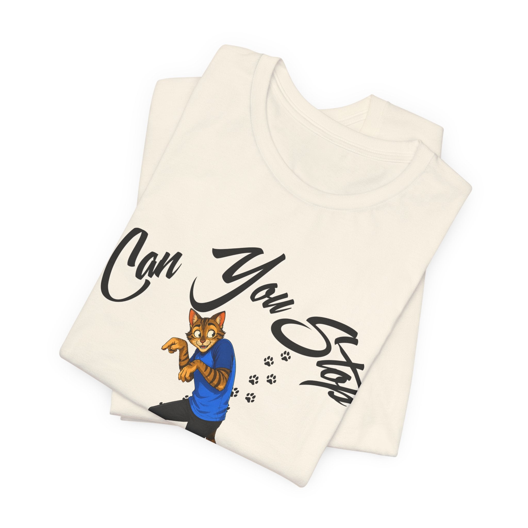 Can You Stop "P" Footing Around??” — Funny Paw Print Tee