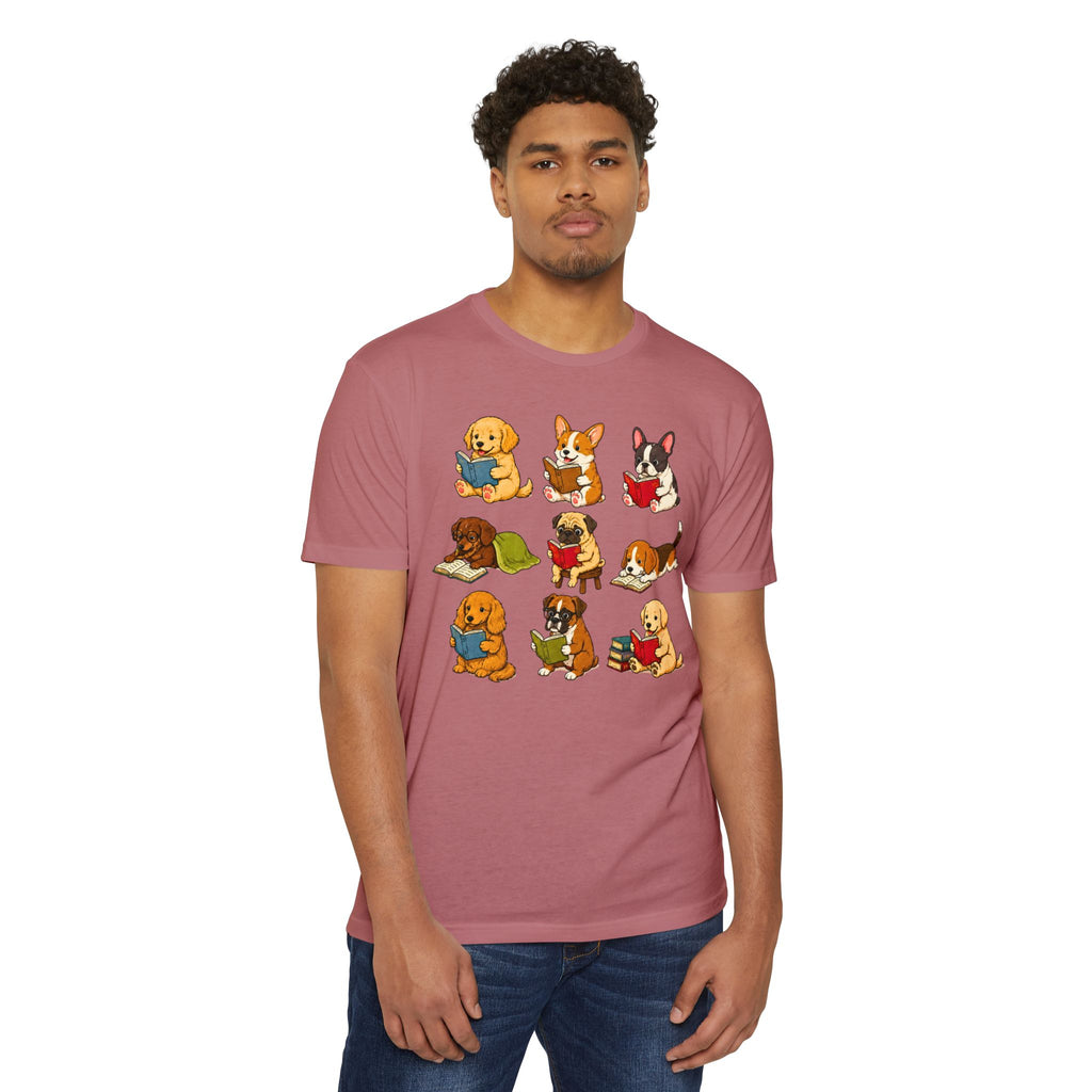 Cute Puppies Reading Dogs T-Shirt