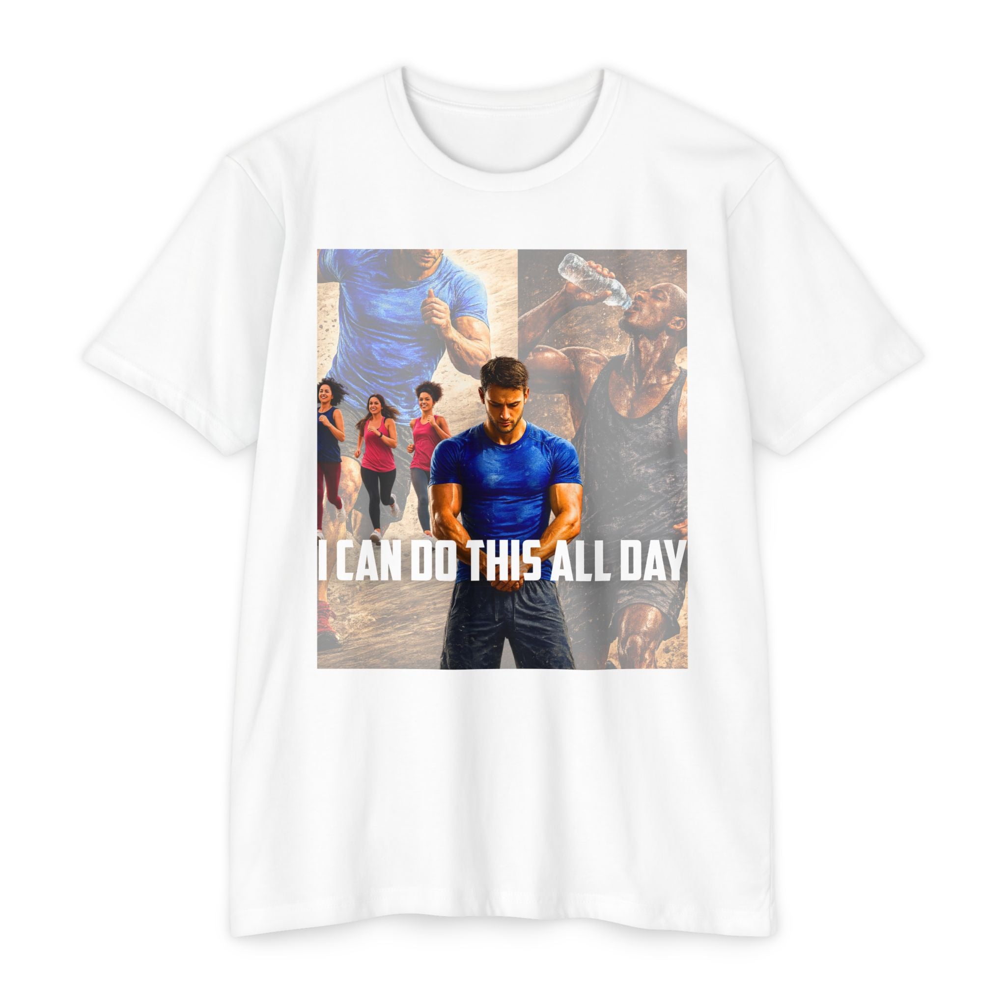 Motivational Workout T-Shirt — "I Can Do This All Day" Athletic Tee