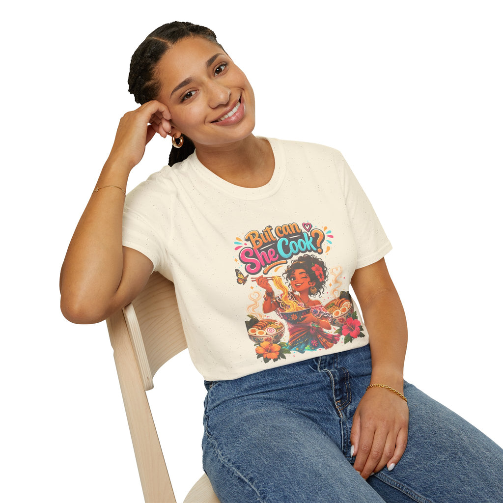 "But Can She Cook?" Retro Chef Graphic Tee