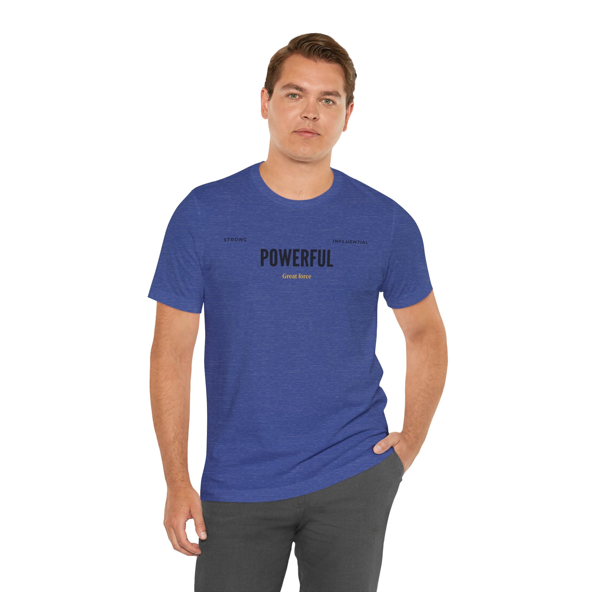 Powerful / Mighty Graphic Tee — Inspirational Strength T-Shirt