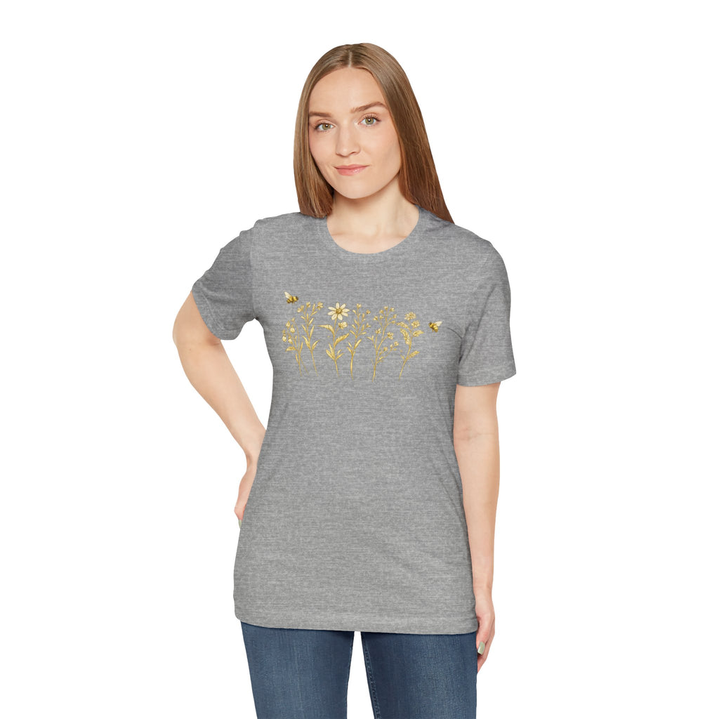 Gold Wildflower Graphic T-Shirt