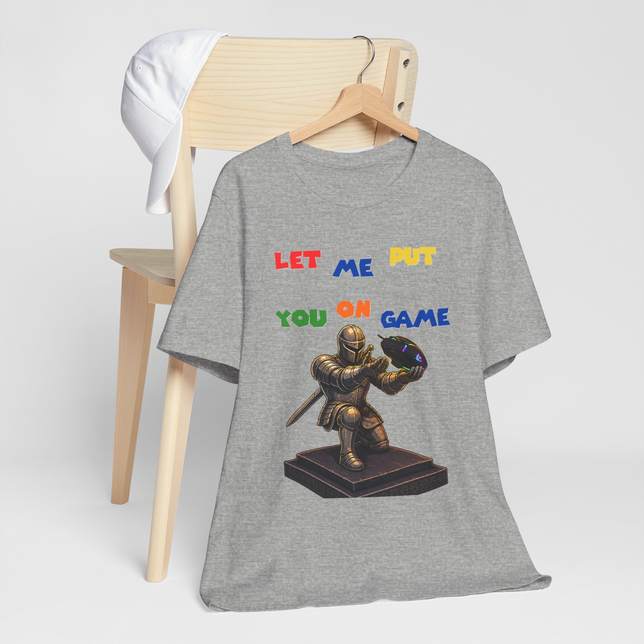 "Let Me Put You On Game" PC Mouse— Retro Gamer Knight Graphic Tee