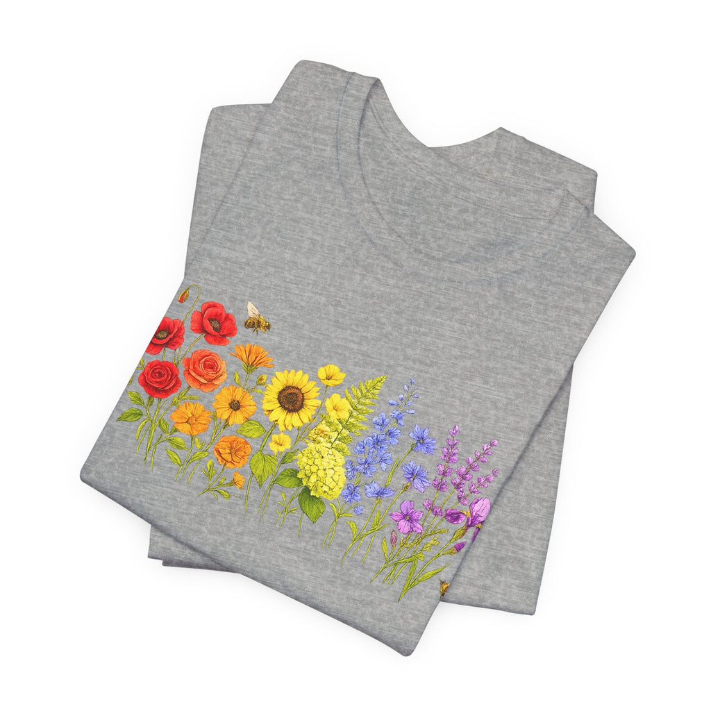 Wildflower Row Floral Garden Graphic T-Shirt