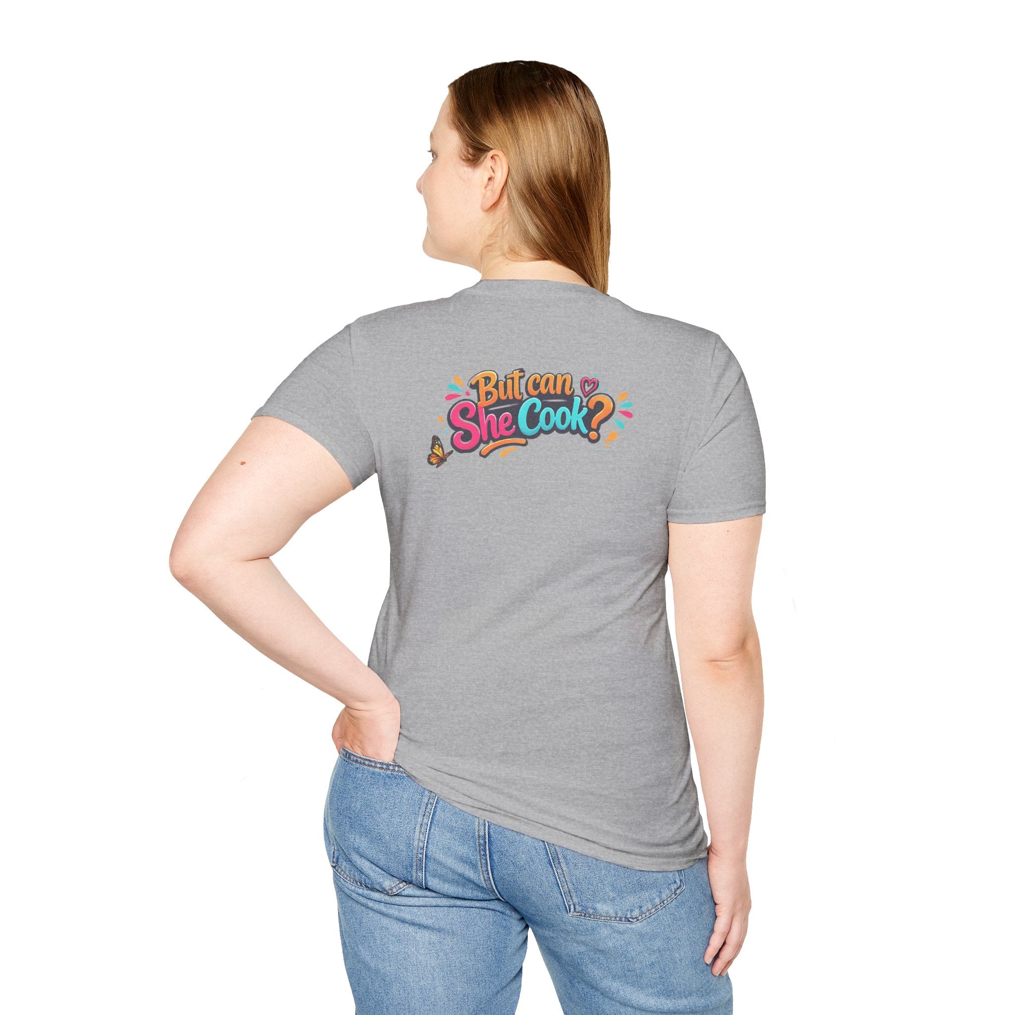 "But Can She Cook?" Retro Chef Graphic Tee