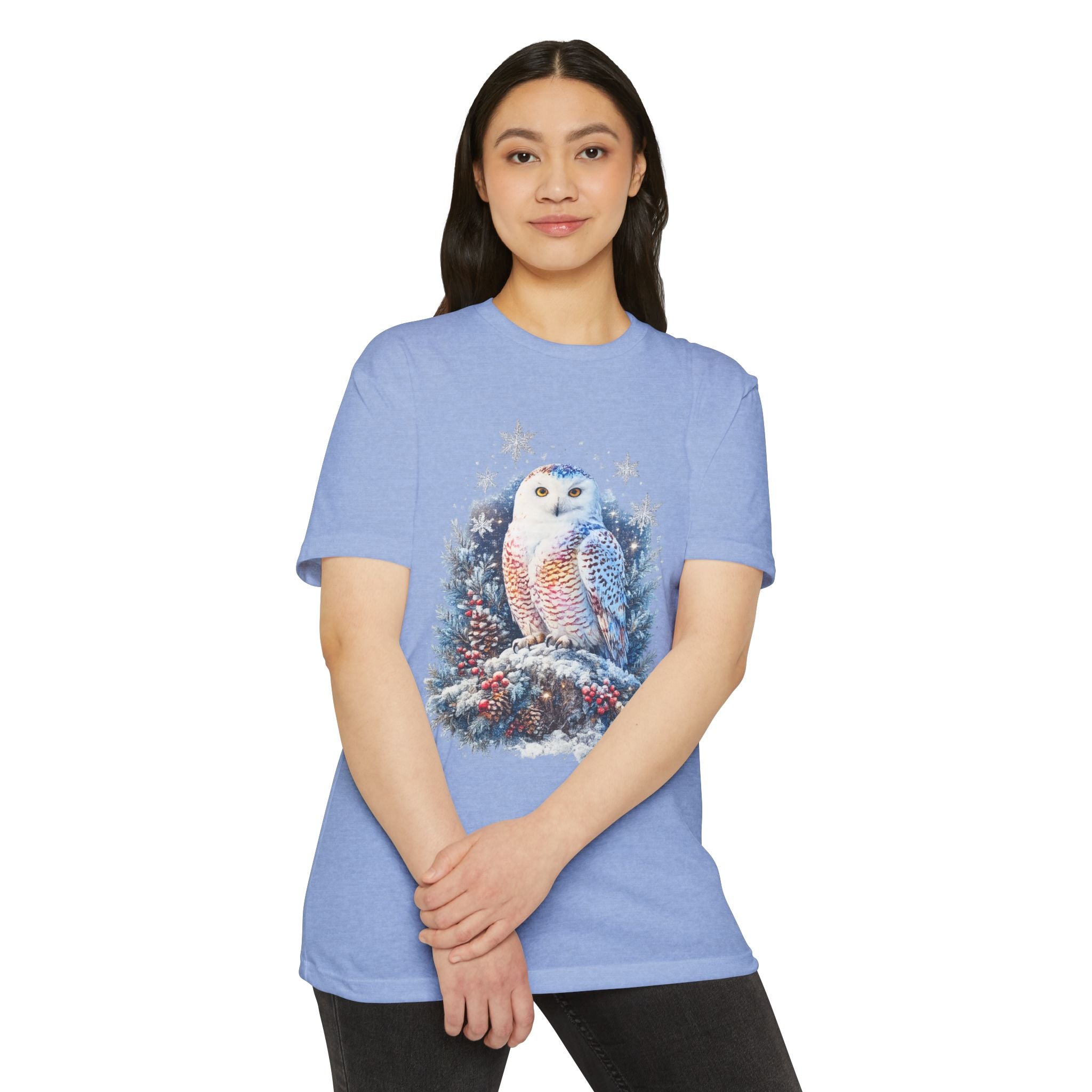 Snowy Owl Festive Holiday Winter T-Shirt