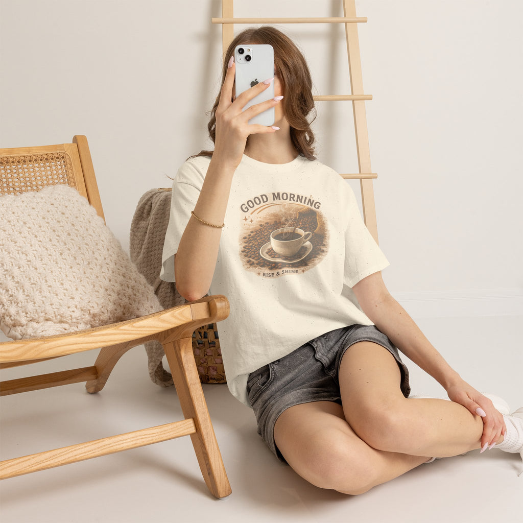 Good Morning' Rise & Shine Vintage Coffee T-Shirt