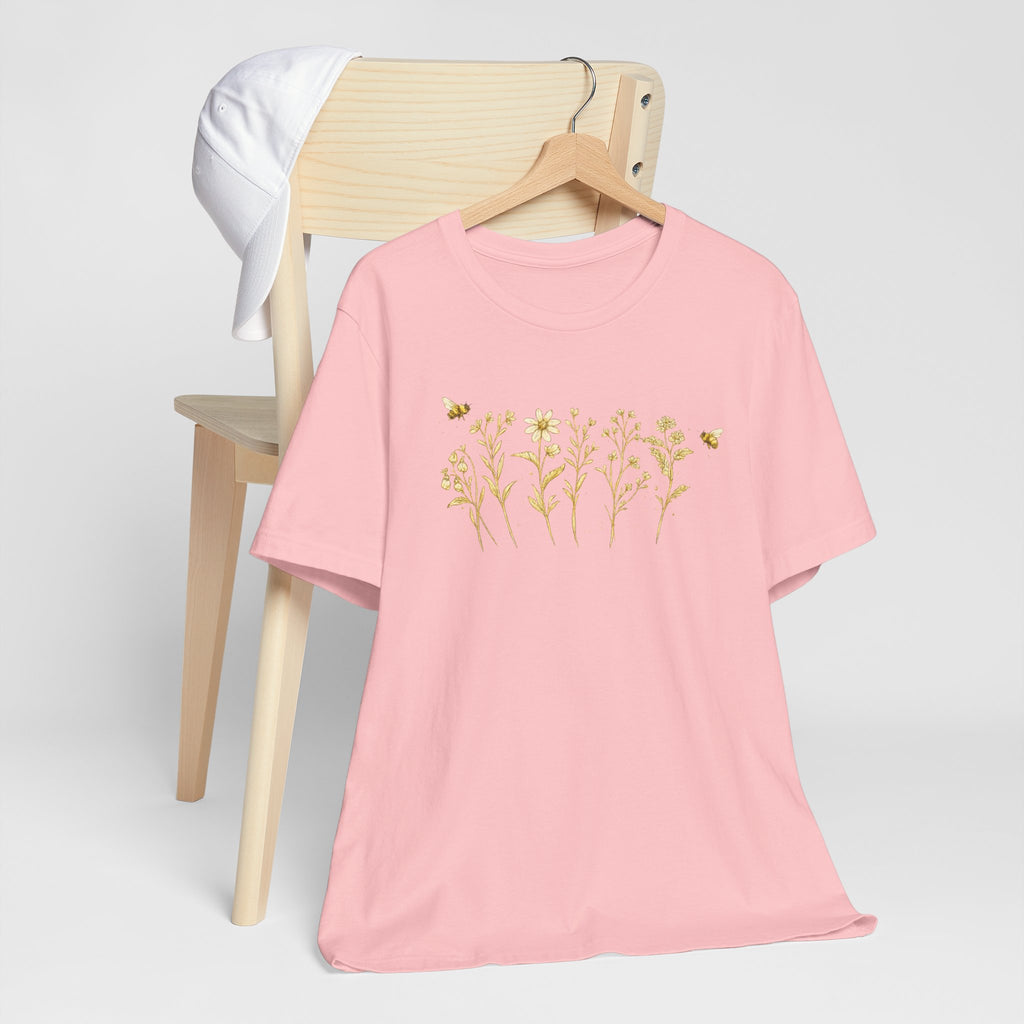 Gold Wildflower Graphic T-Shirt